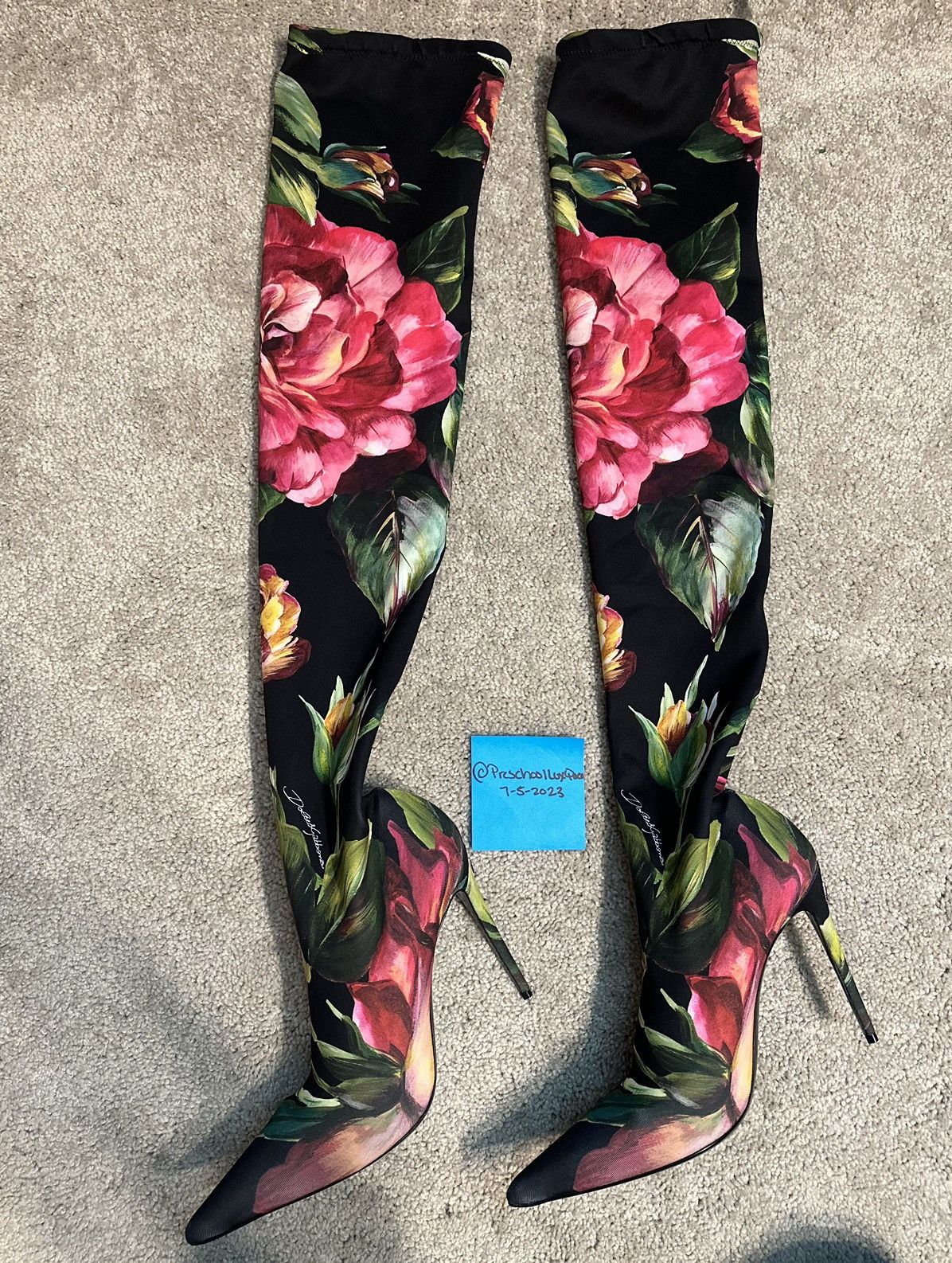 Dolce & Gabbana Dolce & Gabbana Floral Boots Size US 10.5 / IT 40.5 - 4 Thumbnail