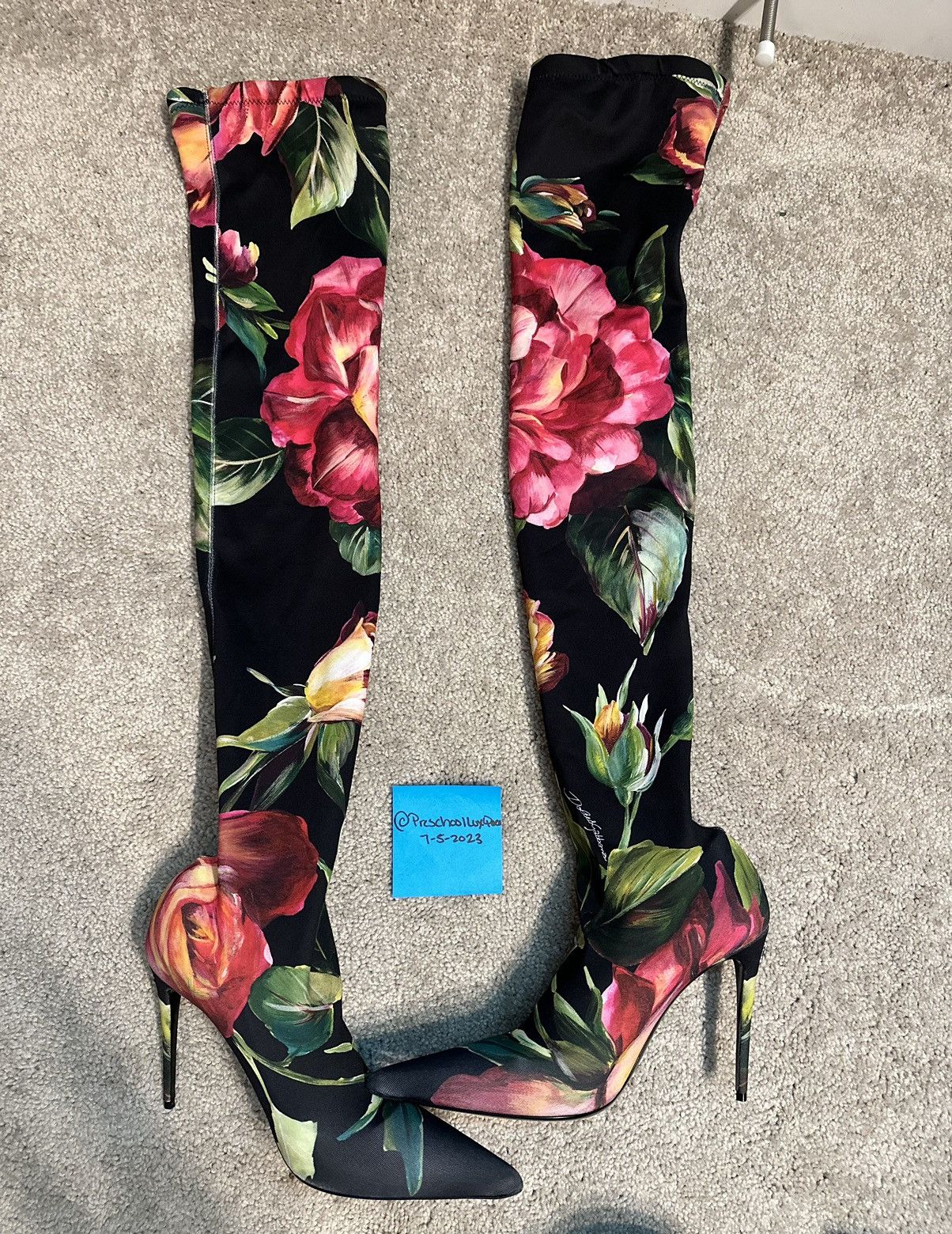 Dolce & Gabbana Dolce & Gabbana Floral Boots Size US 10.5 / IT 40.5 - 3 Thumbnail