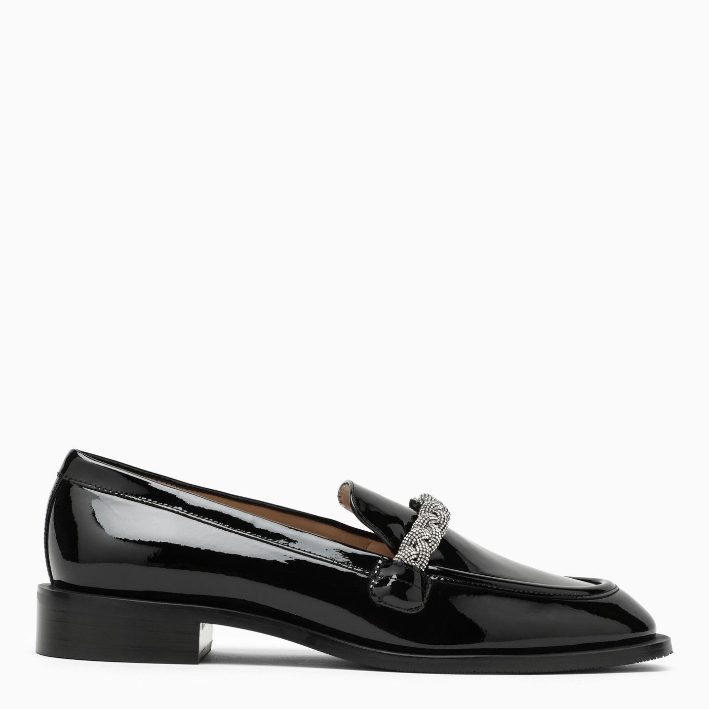 o1d2blof0623 Leather Loafers in Black
