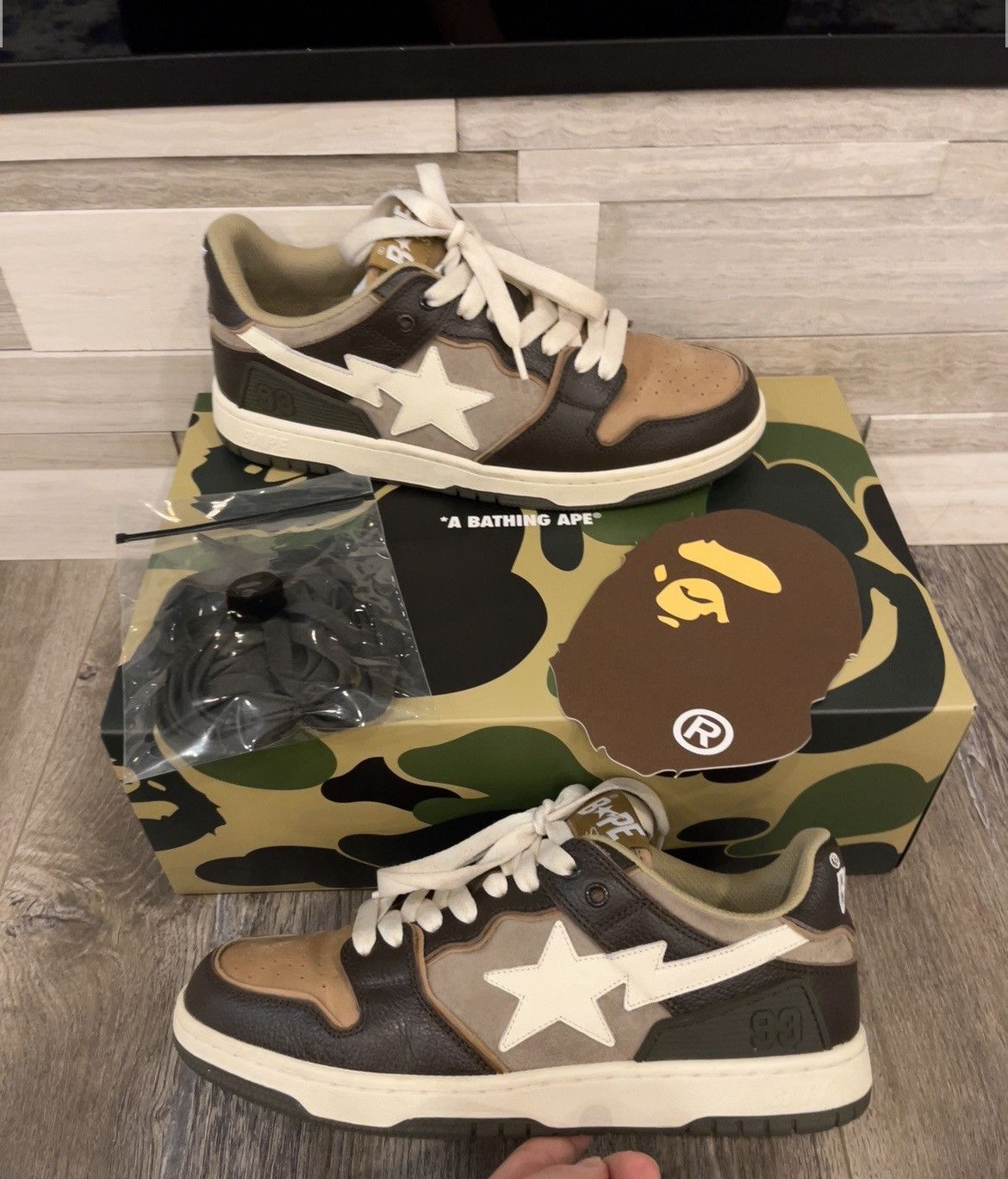 Bape Sk8 Sta Brown/Ivory