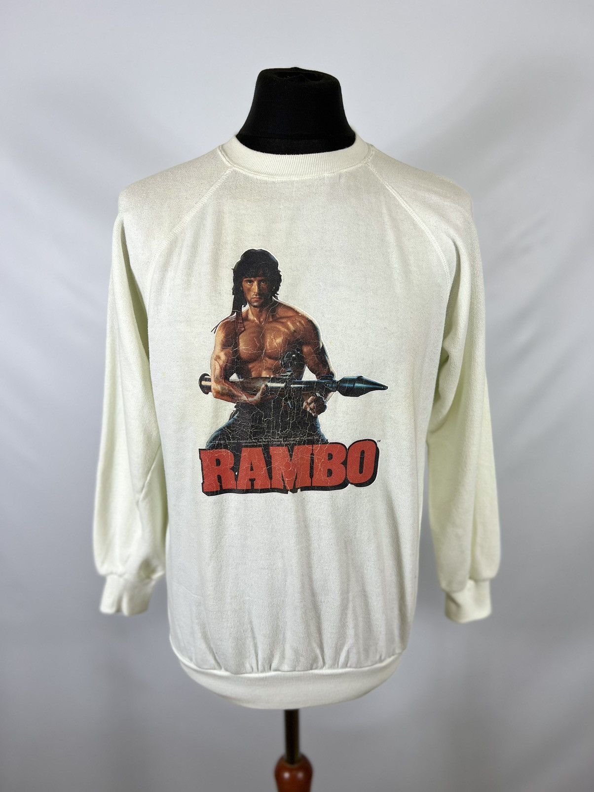 image of 1985 Movie Rambo Sweatshirt, Men's (Size Medium)