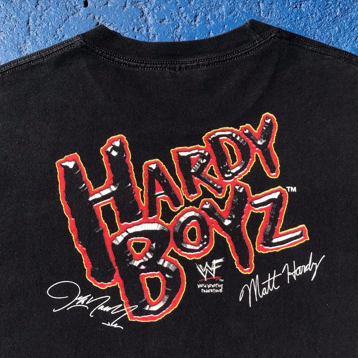 Vintage × WWE × WWF Vintage 2000 Hardy Boyz Tee Size US L / EU 52-54 / 3 - 9 Thumbnail