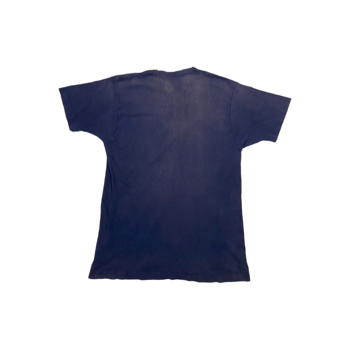 Fruit Of The Loom × Vintage 80’s faded blank navy single stitch tee Size US M / EU 48-50 / 2 - 4 Thumbnail