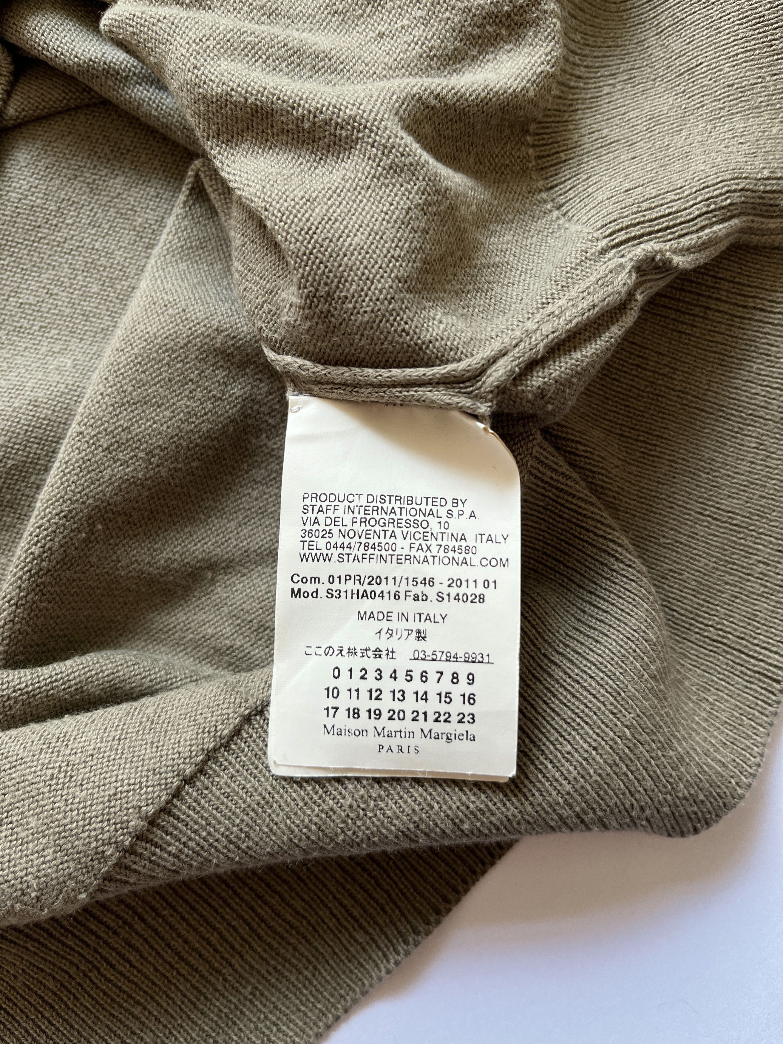 Maison Margiela ⚡️QUICK SALE⚡️2011 Maison Margiela Line 1 Beige Cardigan Size XL / US 12-14 / IT 48-50 - 4 Thumbnail