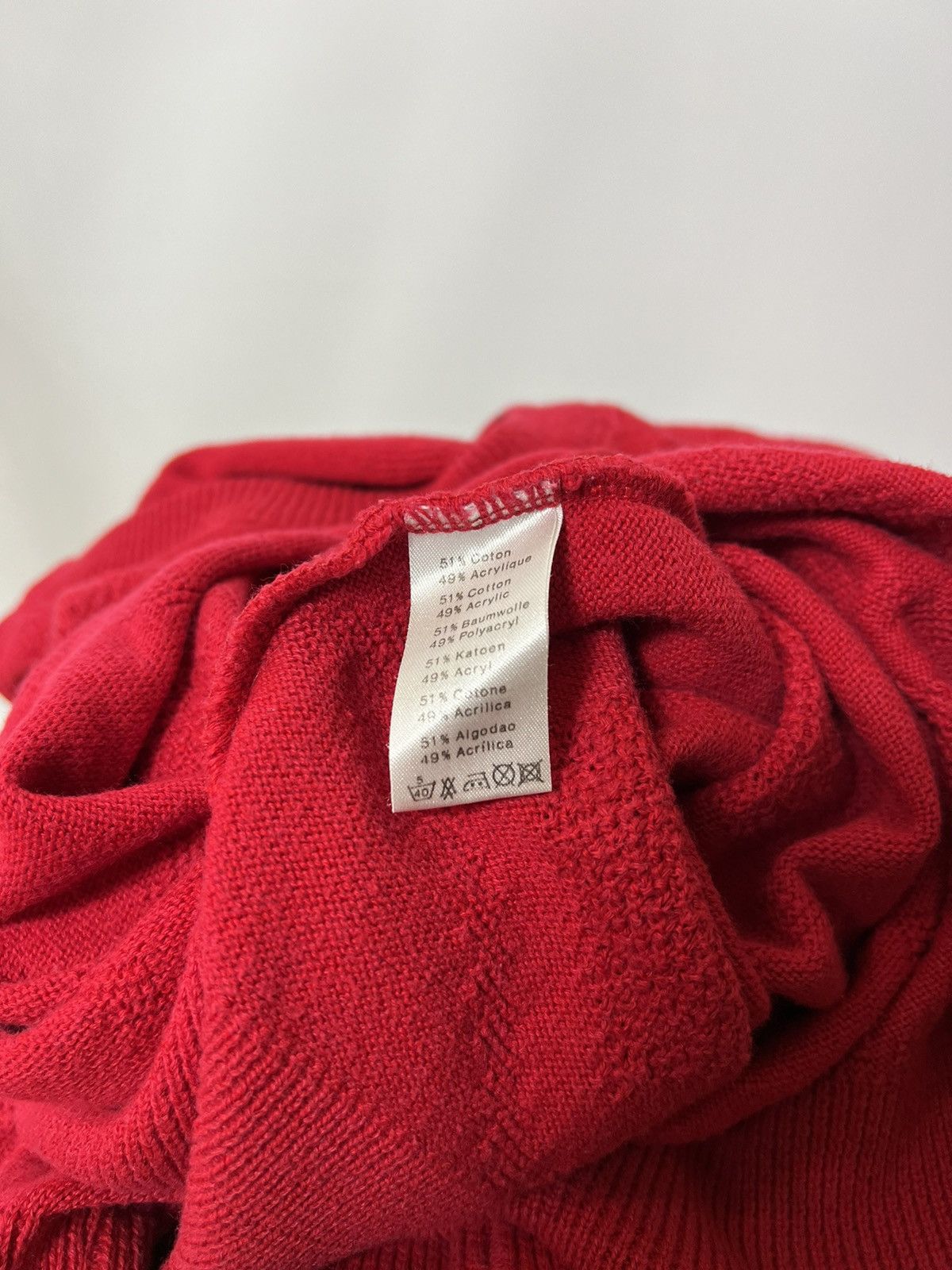 Lacoste × Vintage Vintage Lacoste chemise knit sweater Size US L / EU 52-54 / 3 - 4 Thumbnail