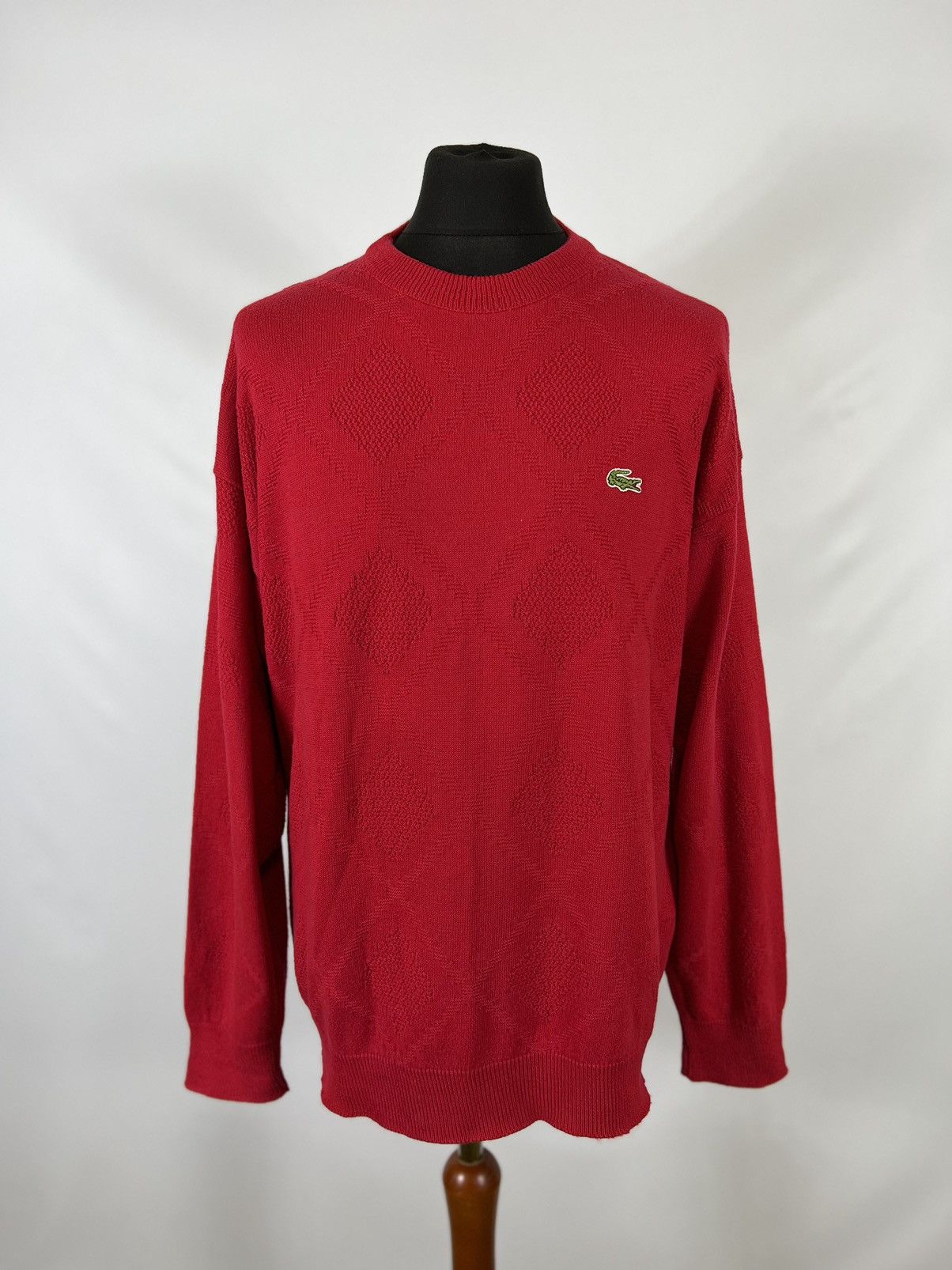 Lacoste × Vintage Vintage Lacoste chemise knit sweater Size US L / EU 52-54 / 3 - 1 Thumbnail
