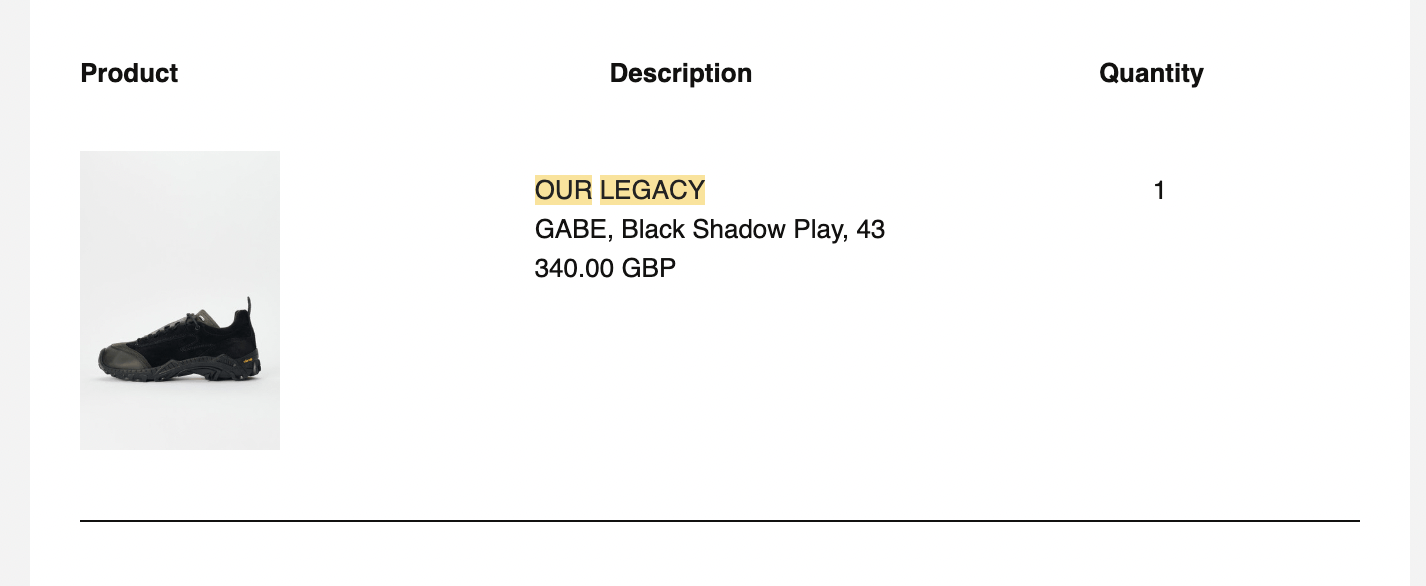 Our Legacy Gabe Sneakers Shadow | Grailed