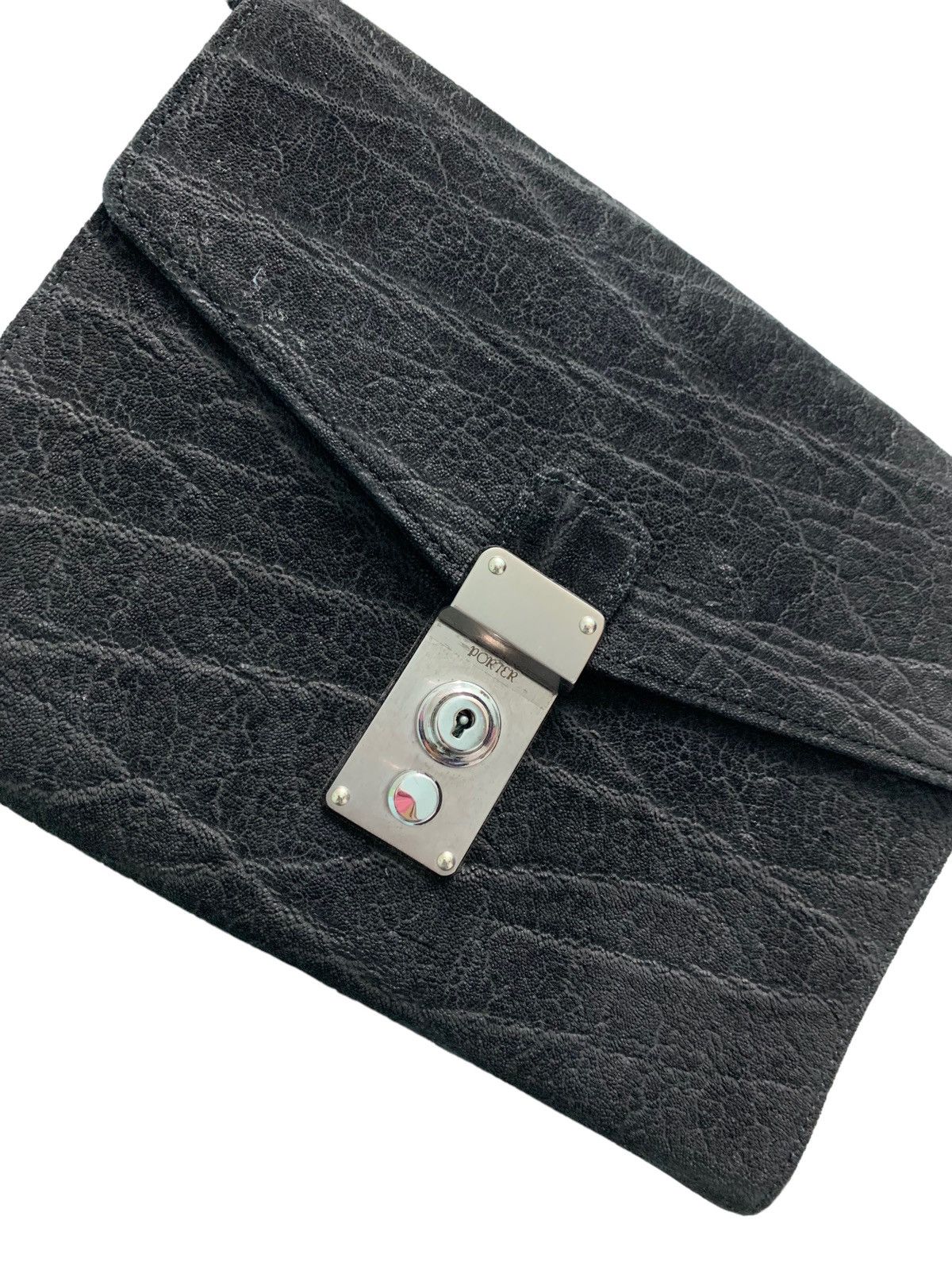 Porter Vintage Porter Leather Clutch Bag With Key Size ONE SIZE - 7 Thumbnail