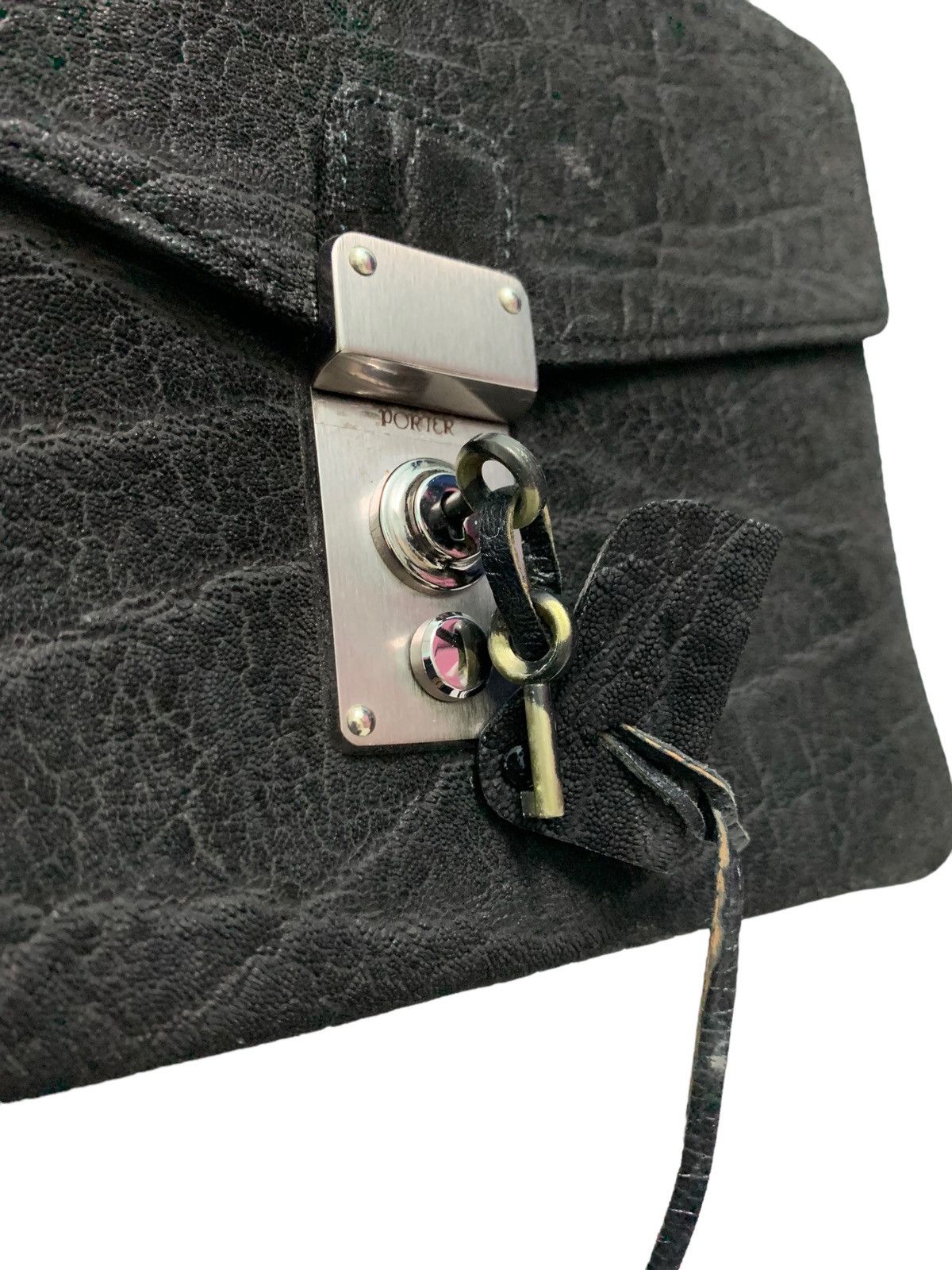 Porter Vintage Porter Leather Clutch Bag With Key Size ONE SIZE - 11 Thumbnail