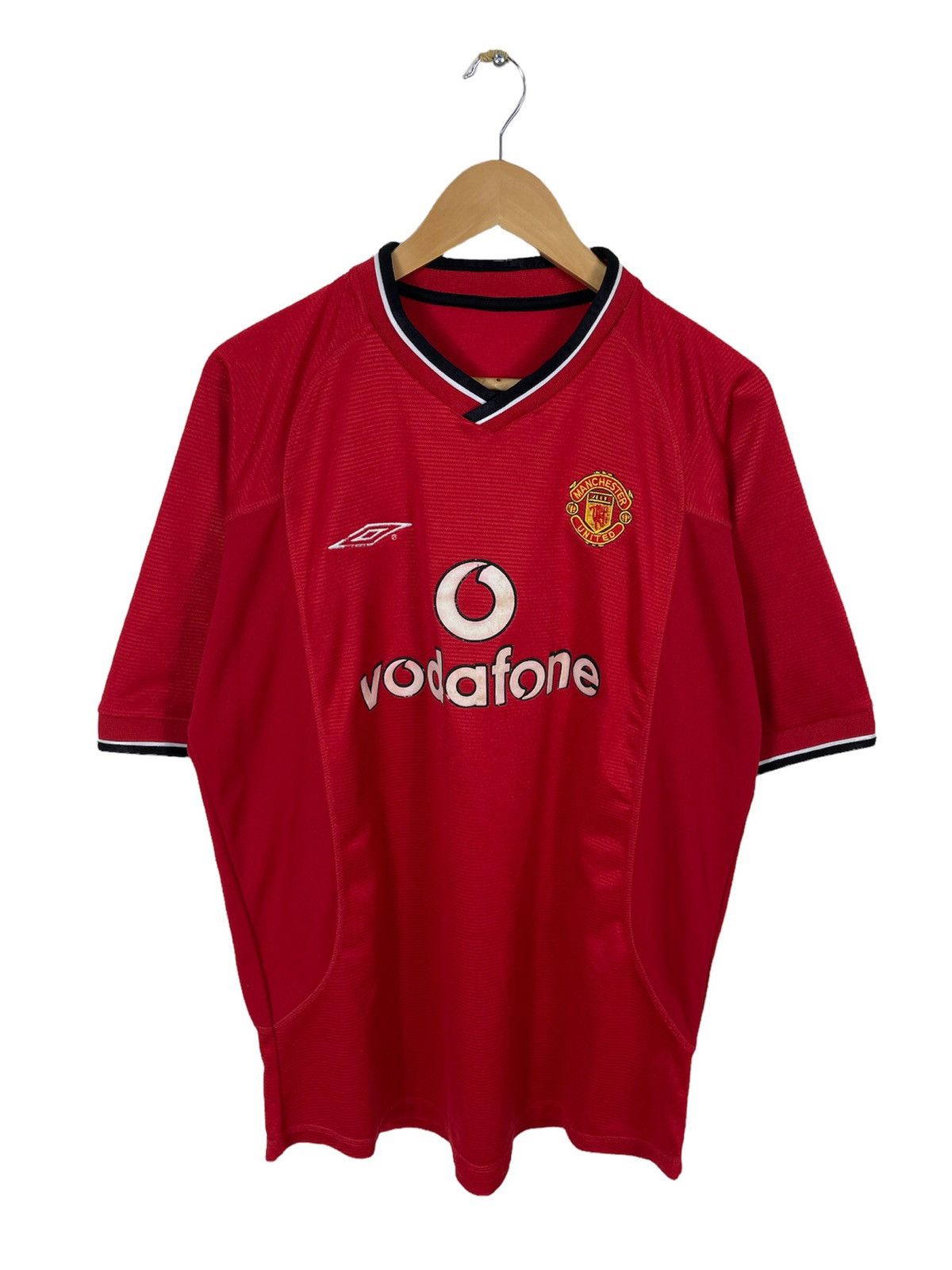 image of Vintage Manchester United 02/03 Jersey in Red, Men's (Size XL)