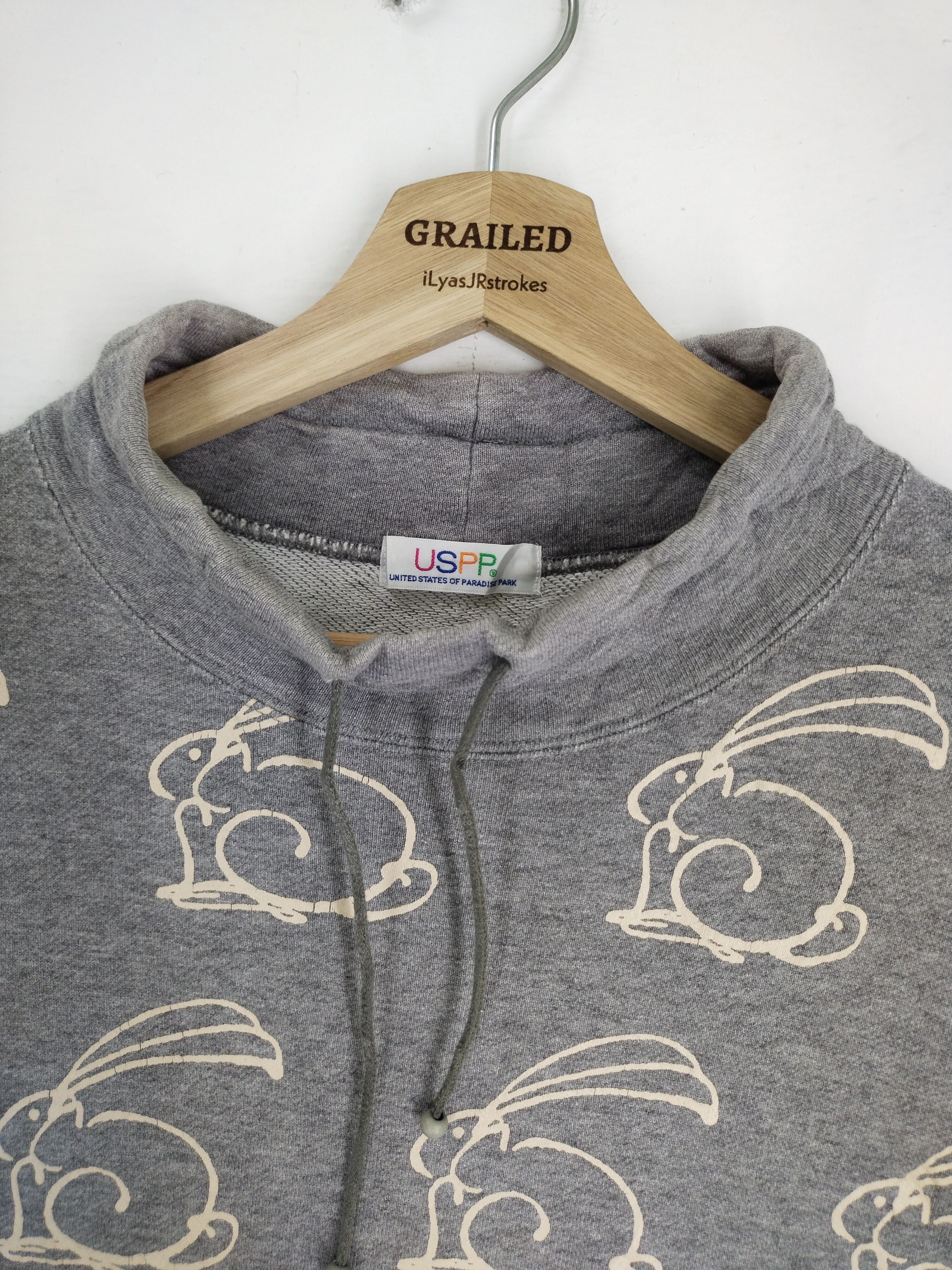 Japanese Brand × Other × Vintage VTG UNITED STATES OF PARADISE PARK USPP RABBIT FULL PRINT Size US M / EU 48-50 / 2 - 7 Thumbnail