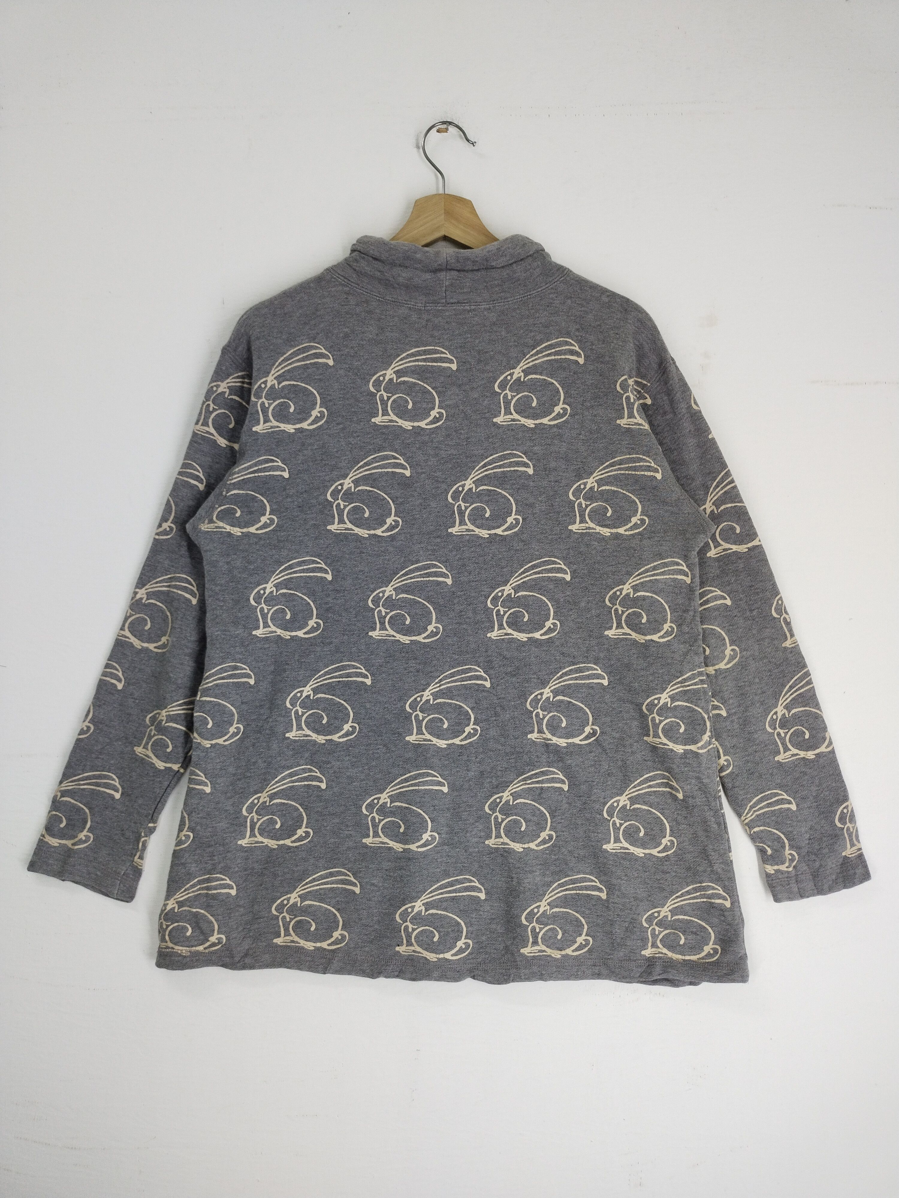 Japanese Brand × Other × Vintage VTG UNITED STATES OF PARADISE PARK USPP RABBIT FULL PRINT Size US M / EU 48-50 / 2 - 8 Thumbnail