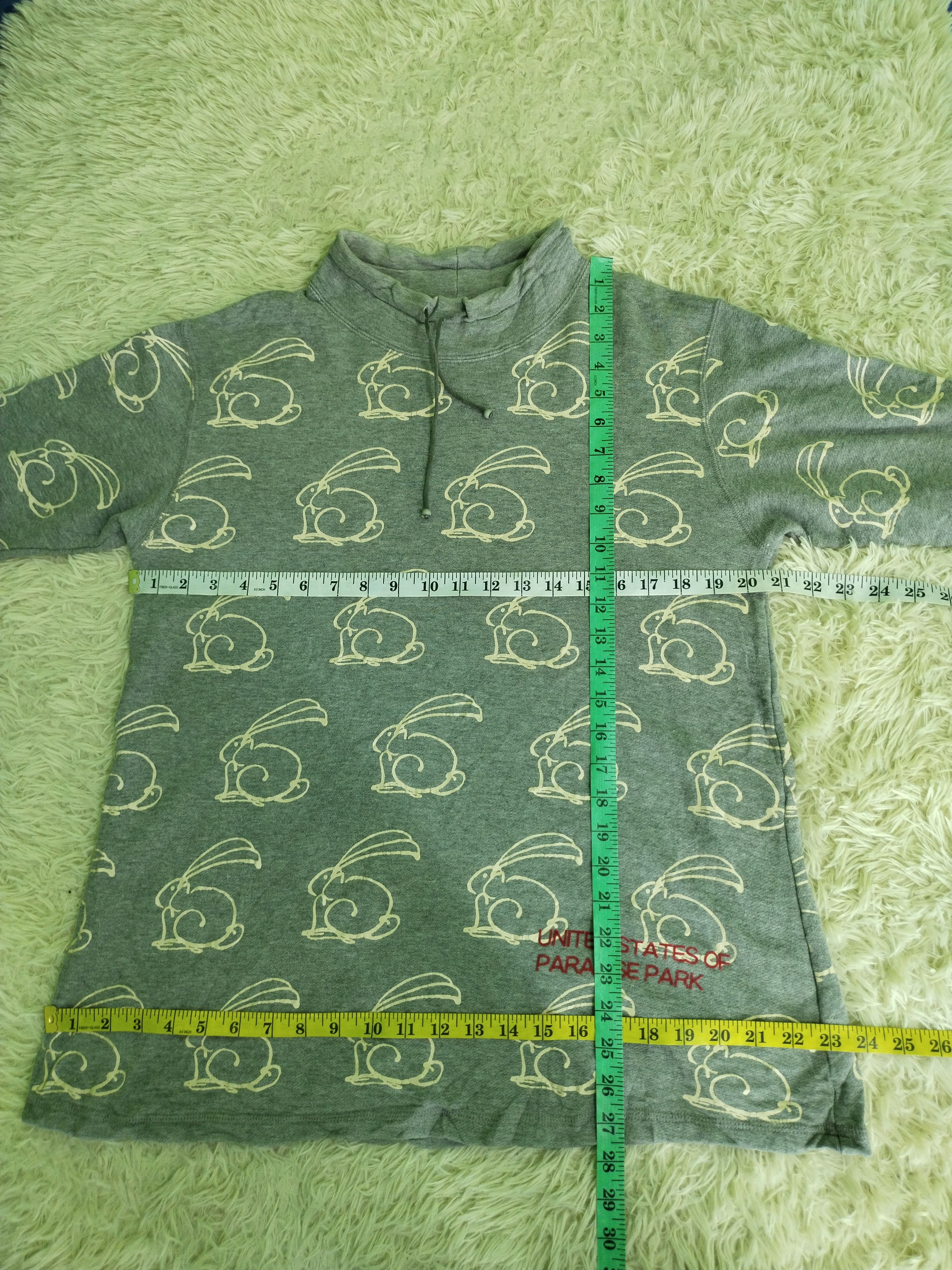 Japanese Brand × Other × Vintage VTG UNITED STATES OF PARADISE PARK USPP RABBIT FULL PRINT Size US M / EU 48-50 / 2 - 14 Thumbnail