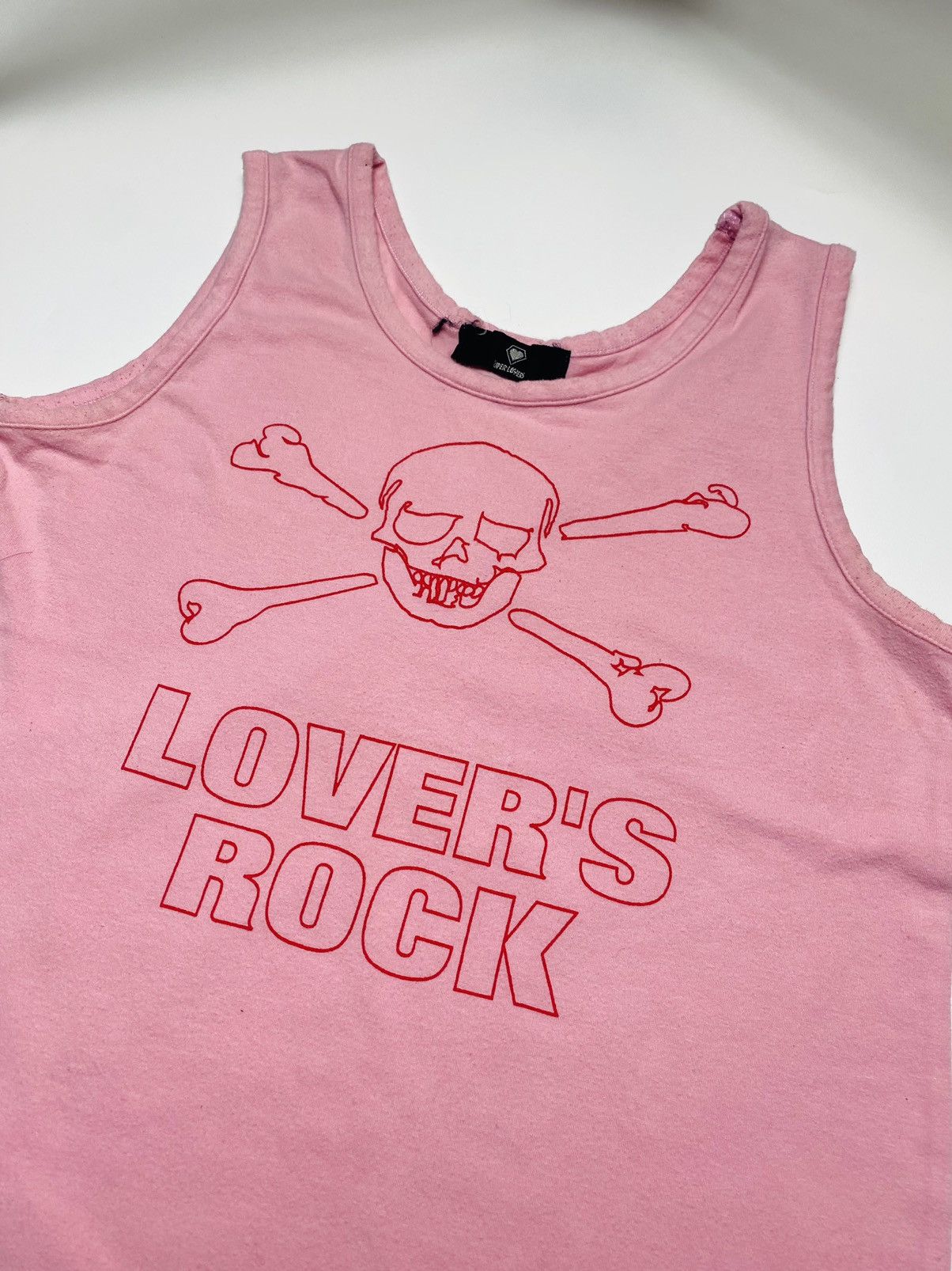 Japanese Brand 2000s Super Lovers - Lovers Rock Skull Summer Tank Size M / US 6-8 / IT 42-44 - 3 Thumbnail