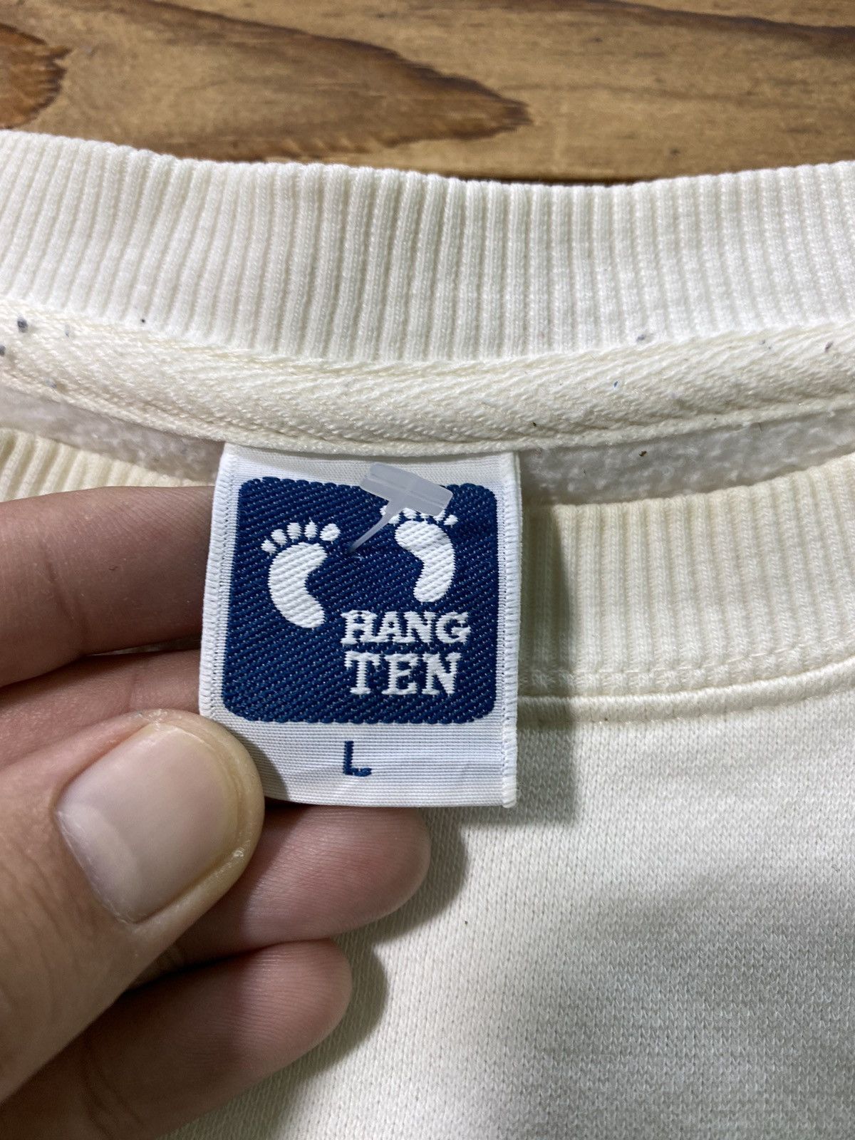 Hang Ten × Vintage Vintage Hang Ten Sweatshirt Small Logo Stripes White Size L Size US L / EU 52-54 / 3 - 4 Thumbnail