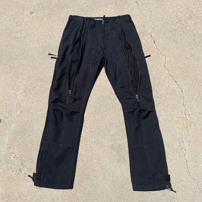 Black Zipper Pants