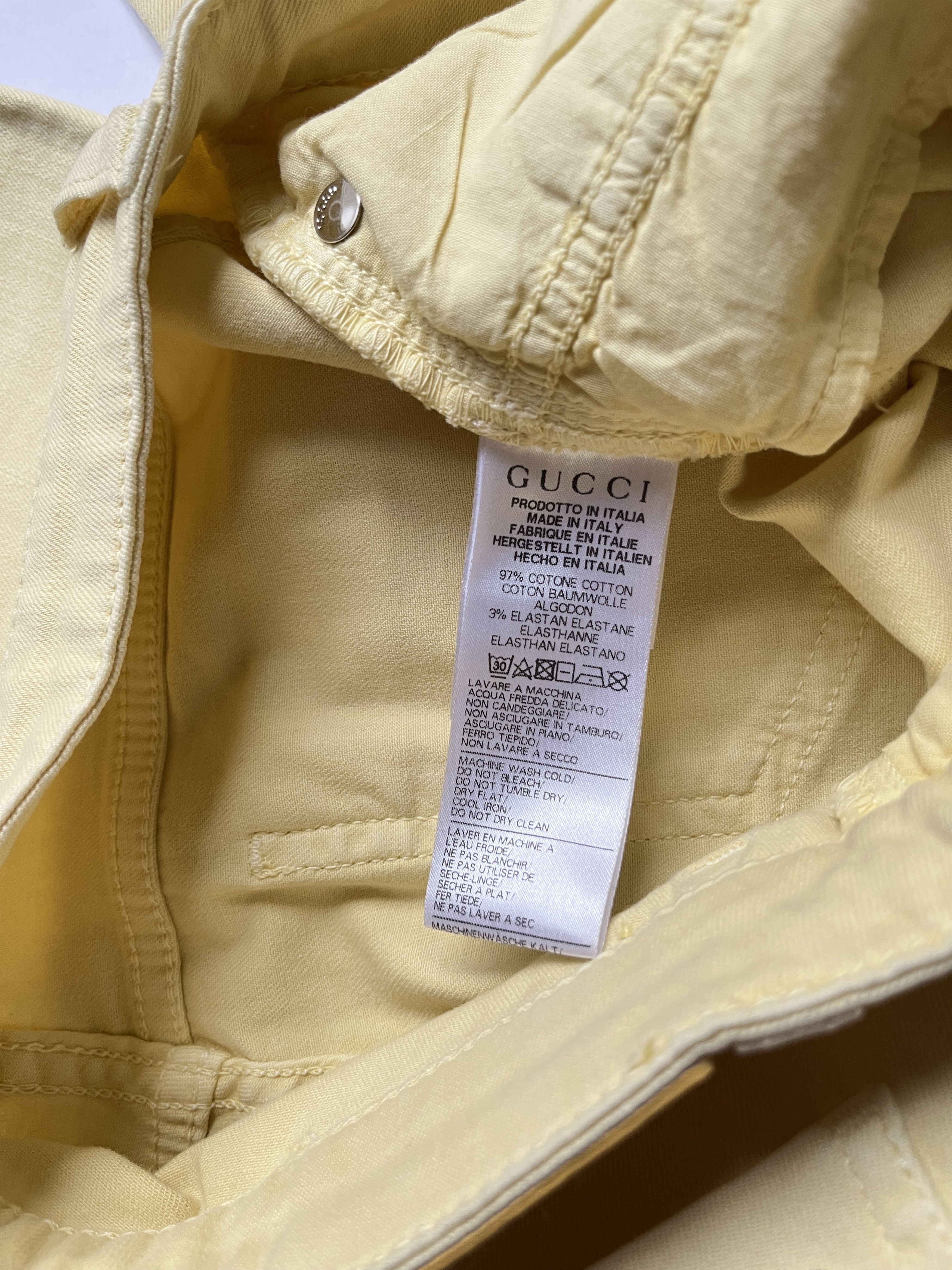 ⚡️QUICK SALE⚡️Gucci Yellow Jeans Pants