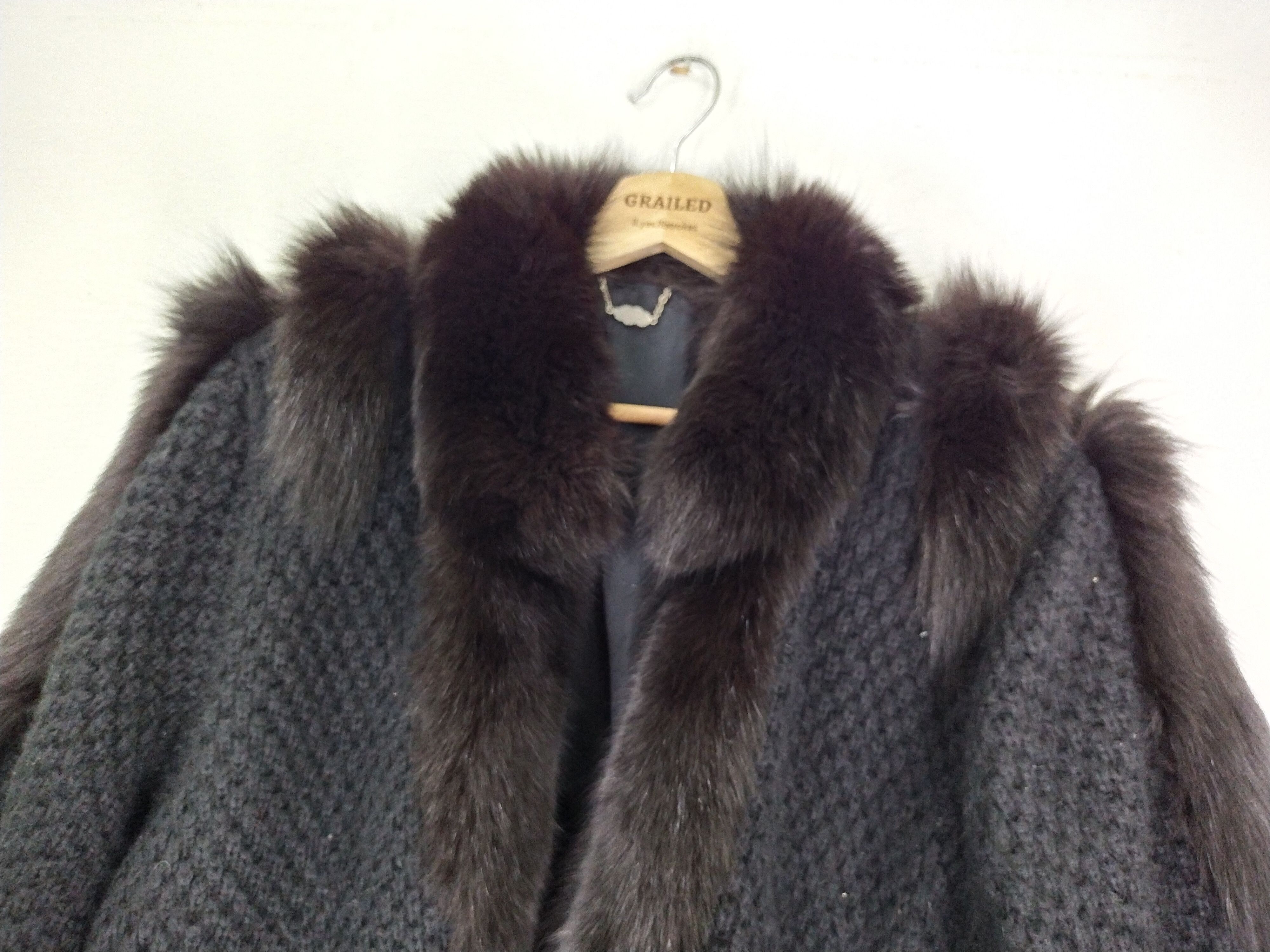 Japanese Brand × Sagafurs WOMEN STYLE🔥 VINTAGE WOOL MINK FUR COAT 6 Size US M / EU 48-50 / 2 - 4 Thumbnail