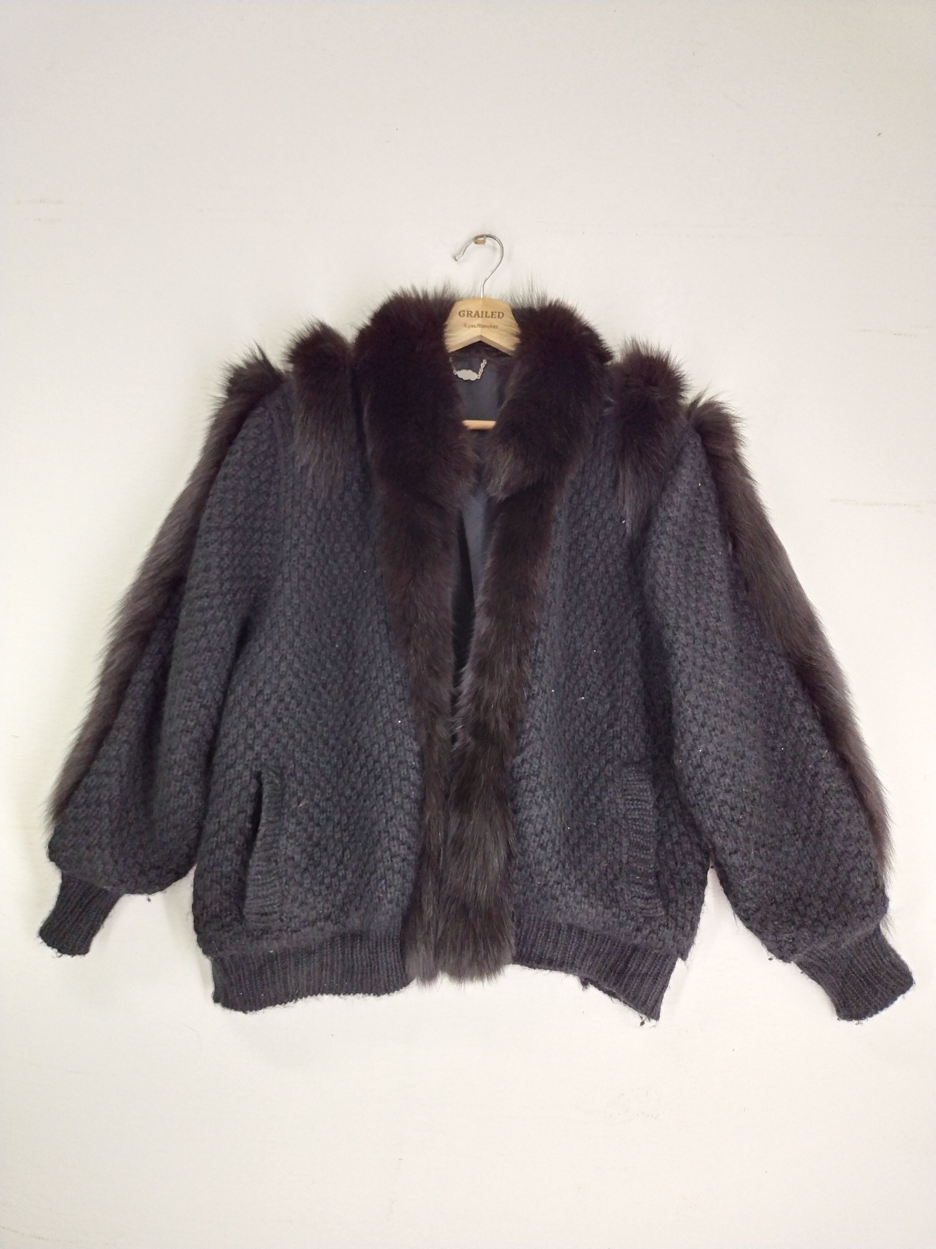 Japanese Brand × Sagafurs WOMEN STYLE🔥 VINTAGE WOOL MINK FUR COAT 6 Size US M / EU 48-50 / 2 - 1 Thumbnail