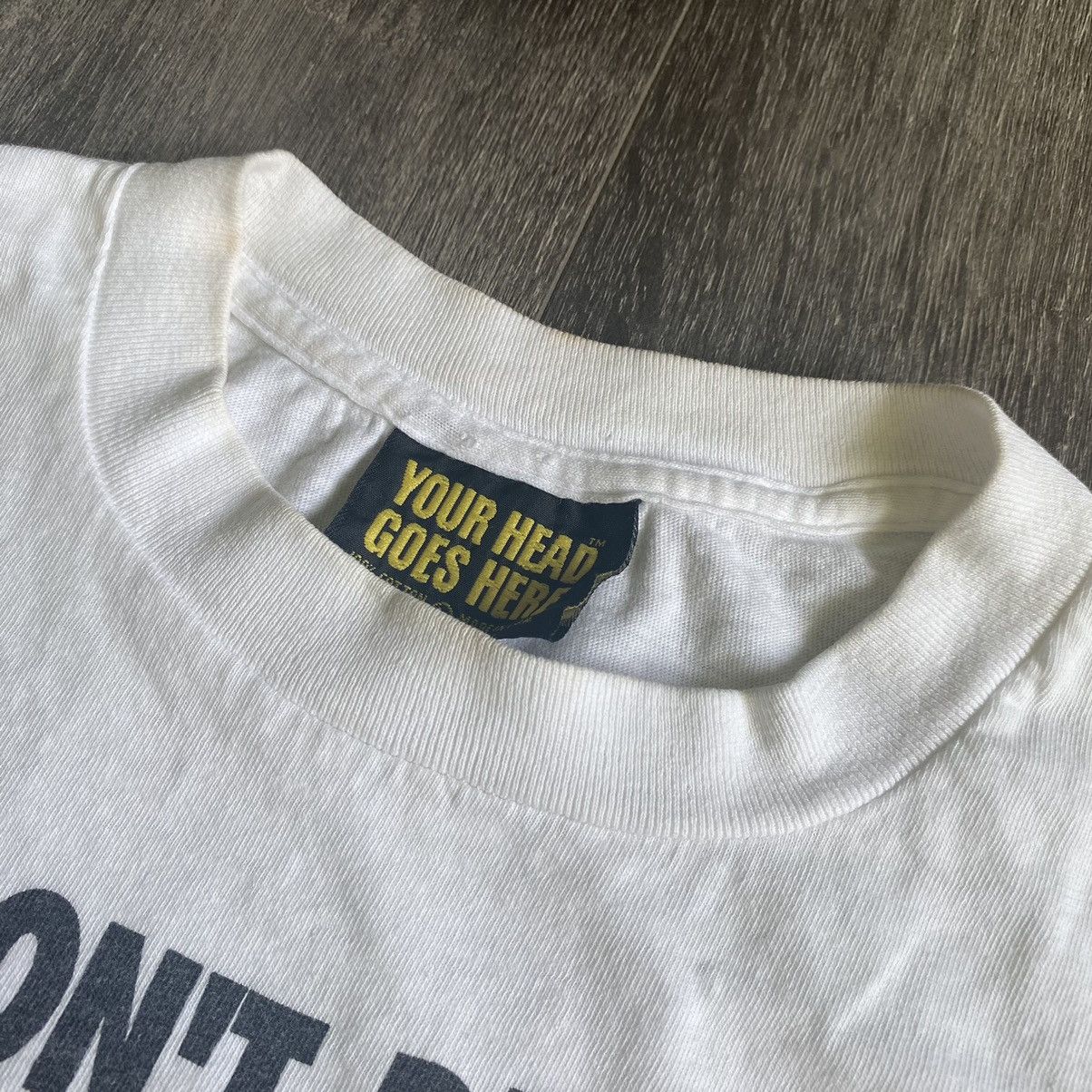 Vintage Vintage 90s Your Head Goes Here Don’t Drink and Draw T Shirt Size US L / EU 52-54 / 3 - 7 Thumbnail