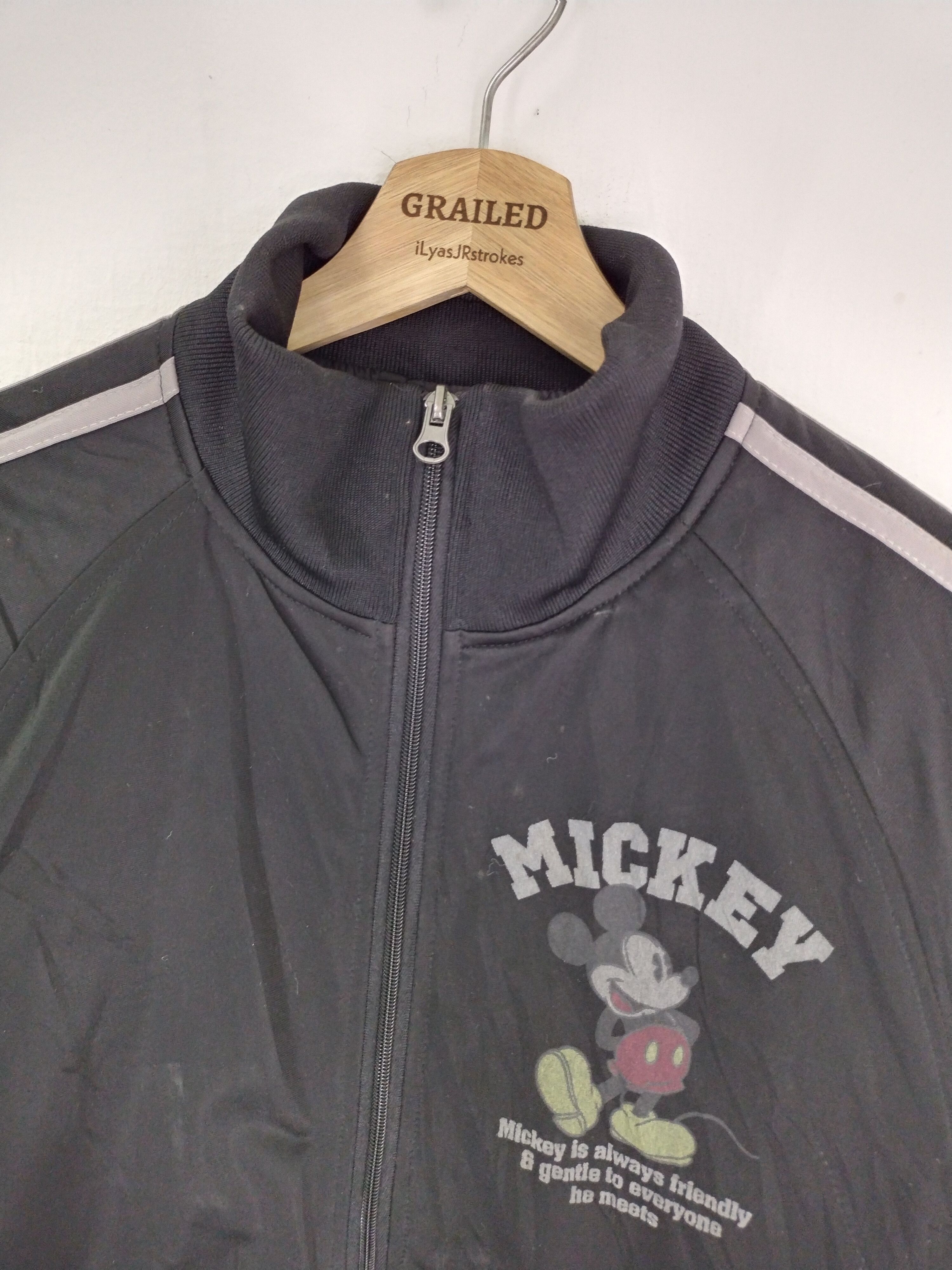 Cartoon Network × Disney × Mickey Mouse VINTAGE MICKEY ZIPPER BLACK JACKET Size US M / EU 48-50 / 2 - 19 Thumbnail