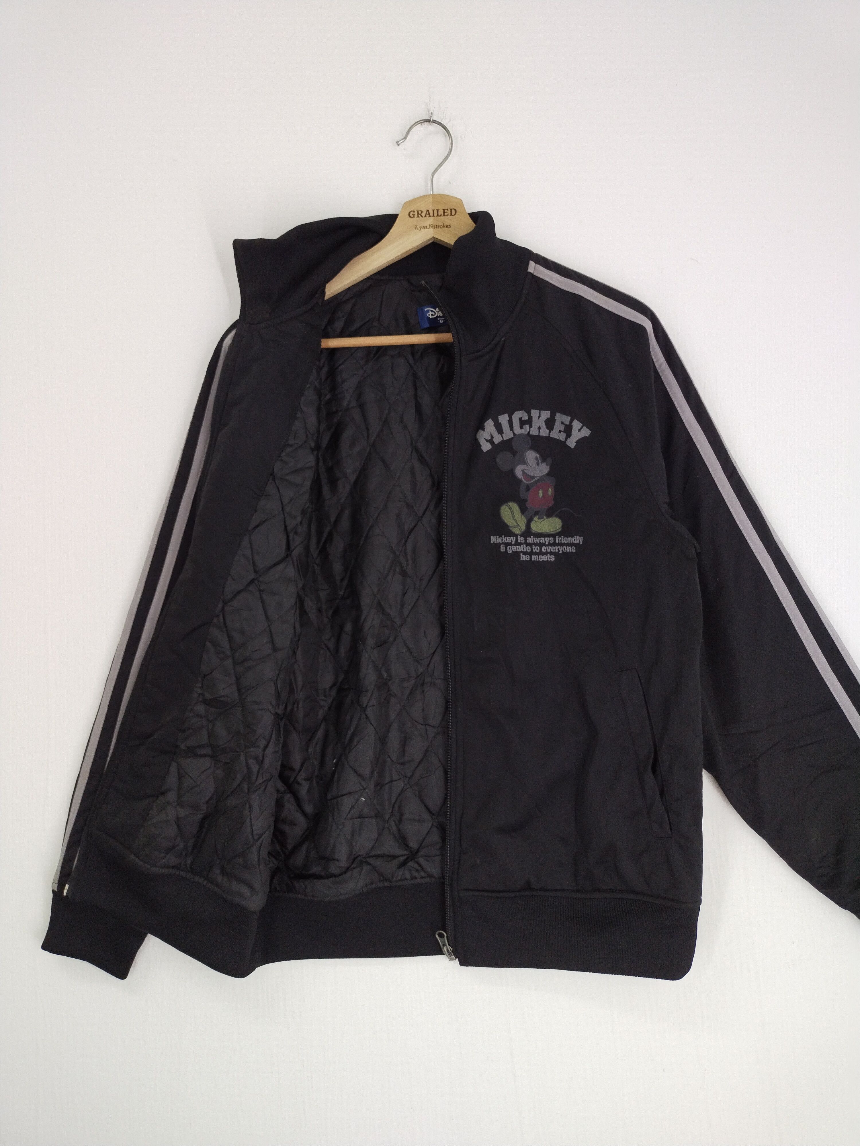 Cartoon Network × Disney × Mickey Mouse VINTAGE MICKEY ZIPPER BLACK JACKET Size US M / EU 48-50 / 2 - 8 Thumbnail