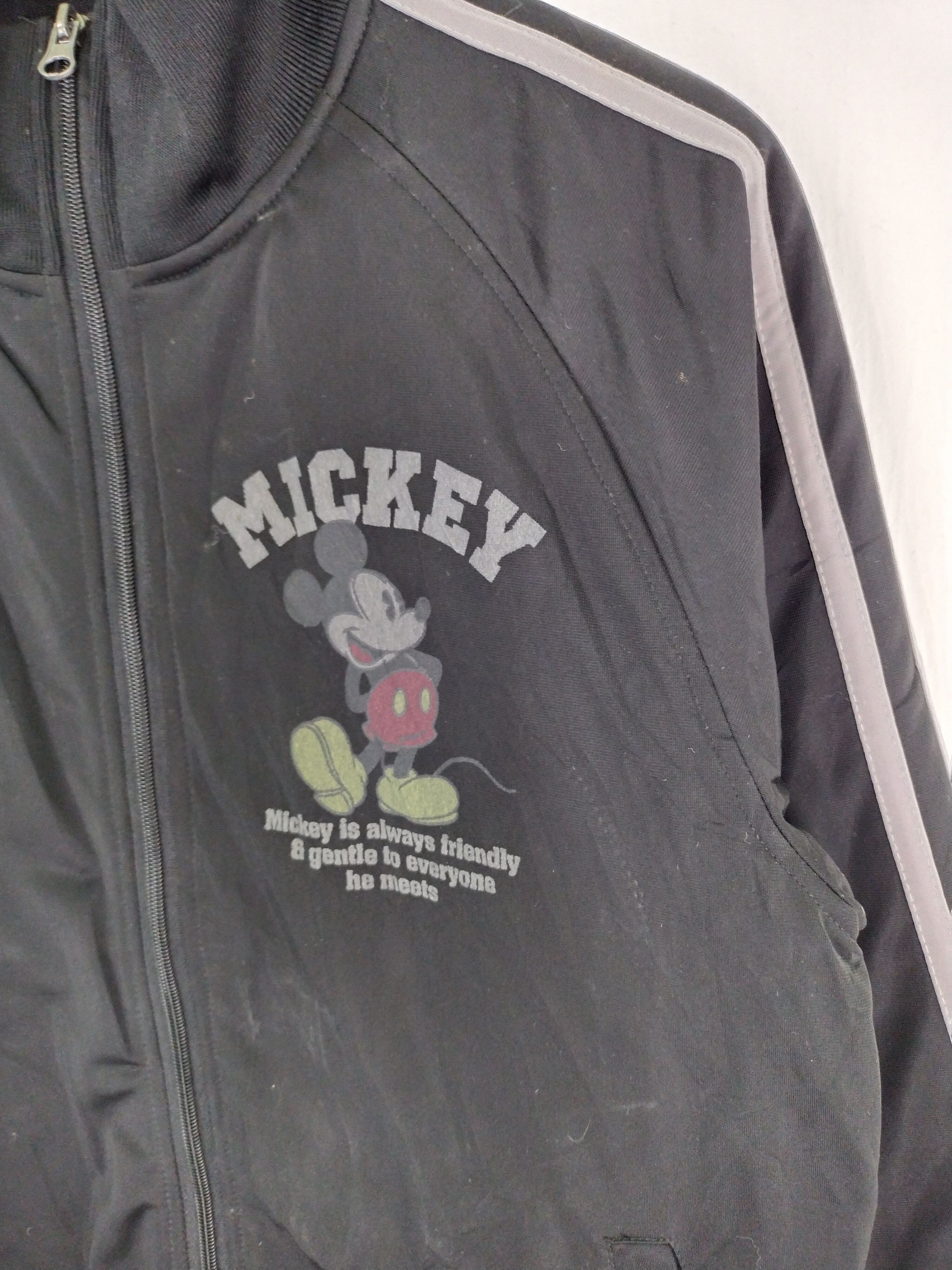 Cartoon Network × Disney × Mickey Mouse VINTAGE MICKEY ZIPPER BLACK JACKET Size US M / EU 48-50 / 2 - 12 Thumbnail