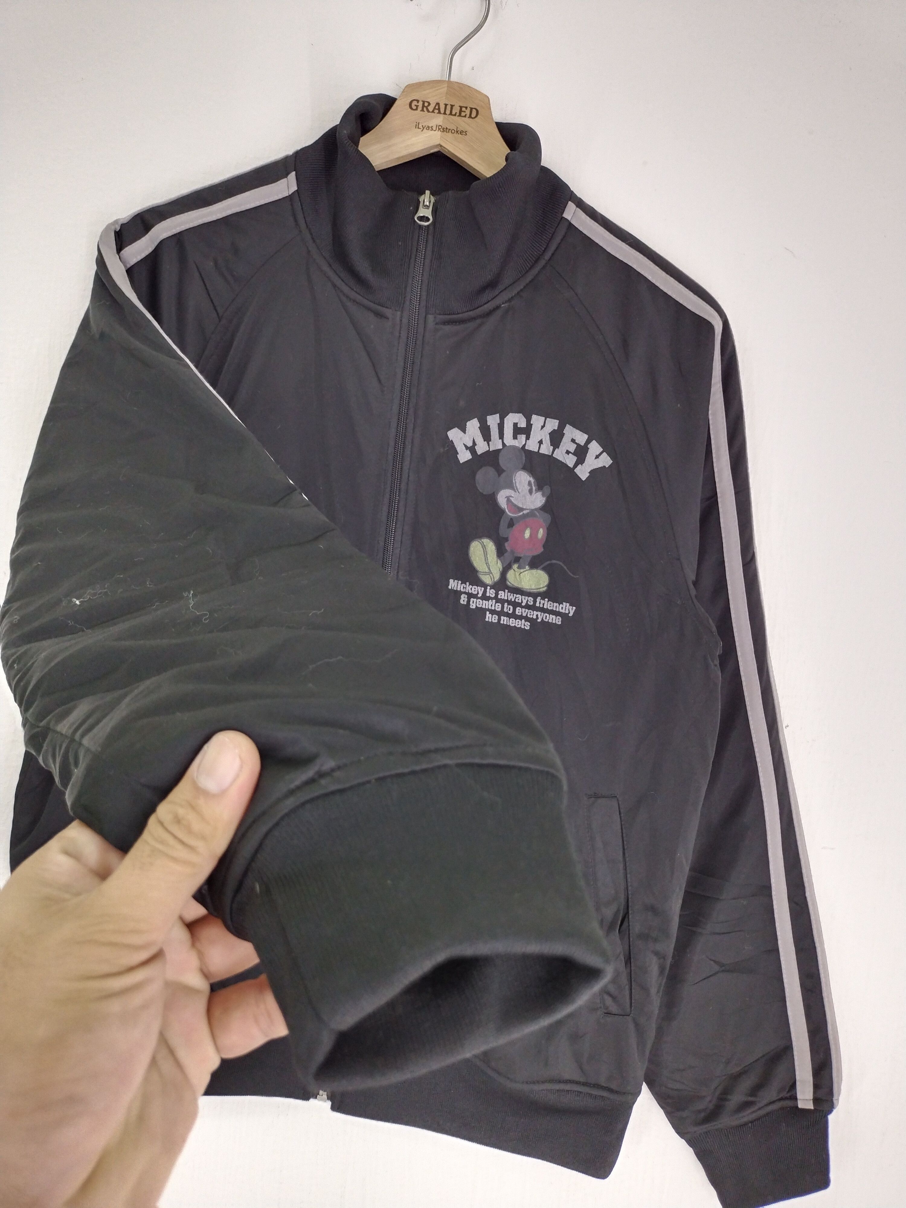 Cartoon Network × Disney × Mickey Mouse VINTAGE MICKEY ZIPPER BLACK JACKET Size US M / EU 48-50 / 2 - 10 Thumbnail