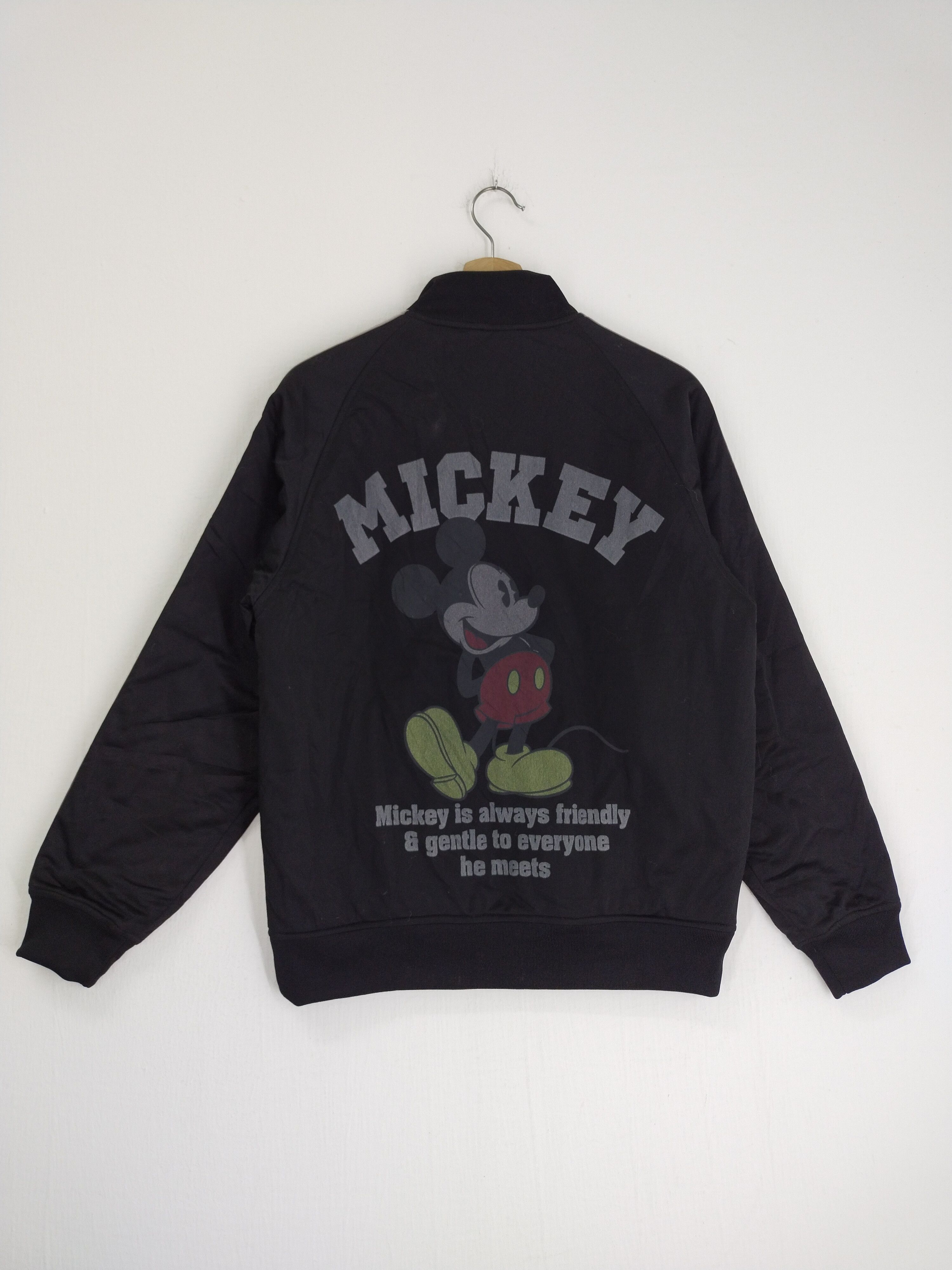 Cartoon Network × Disney × Mickey Mouse VINTAGE MICKEY ZIPPER BLACK JACKET Size US M / EU 48-50 / 2 - 1 Thumbnail