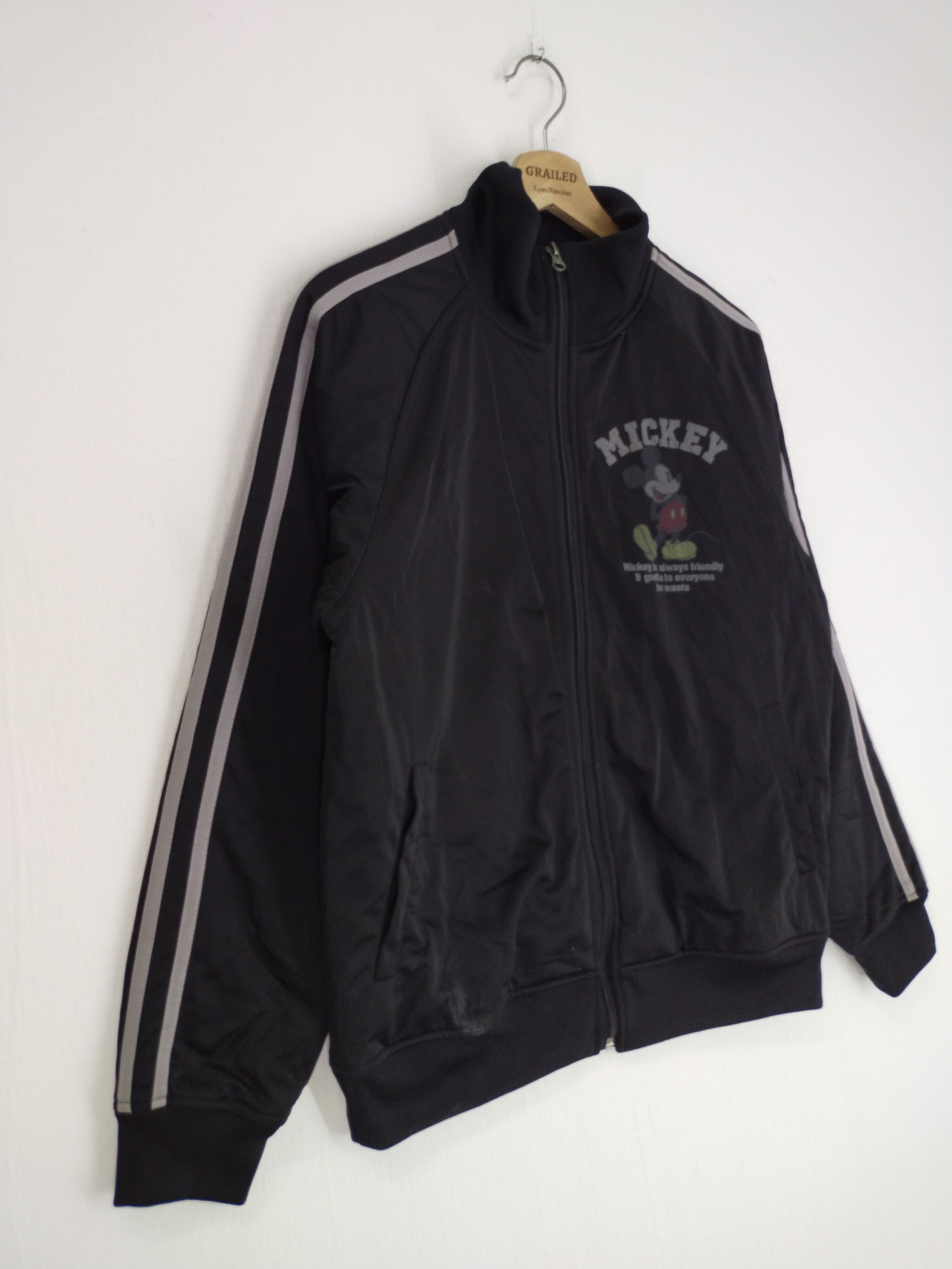 Cartoon Network × Disney × Mickey Mouse VINTAGE MICKEY ZIPPER BLACK JACKET Size US M / EU 48-50 / 2 - 7 Thumbnail