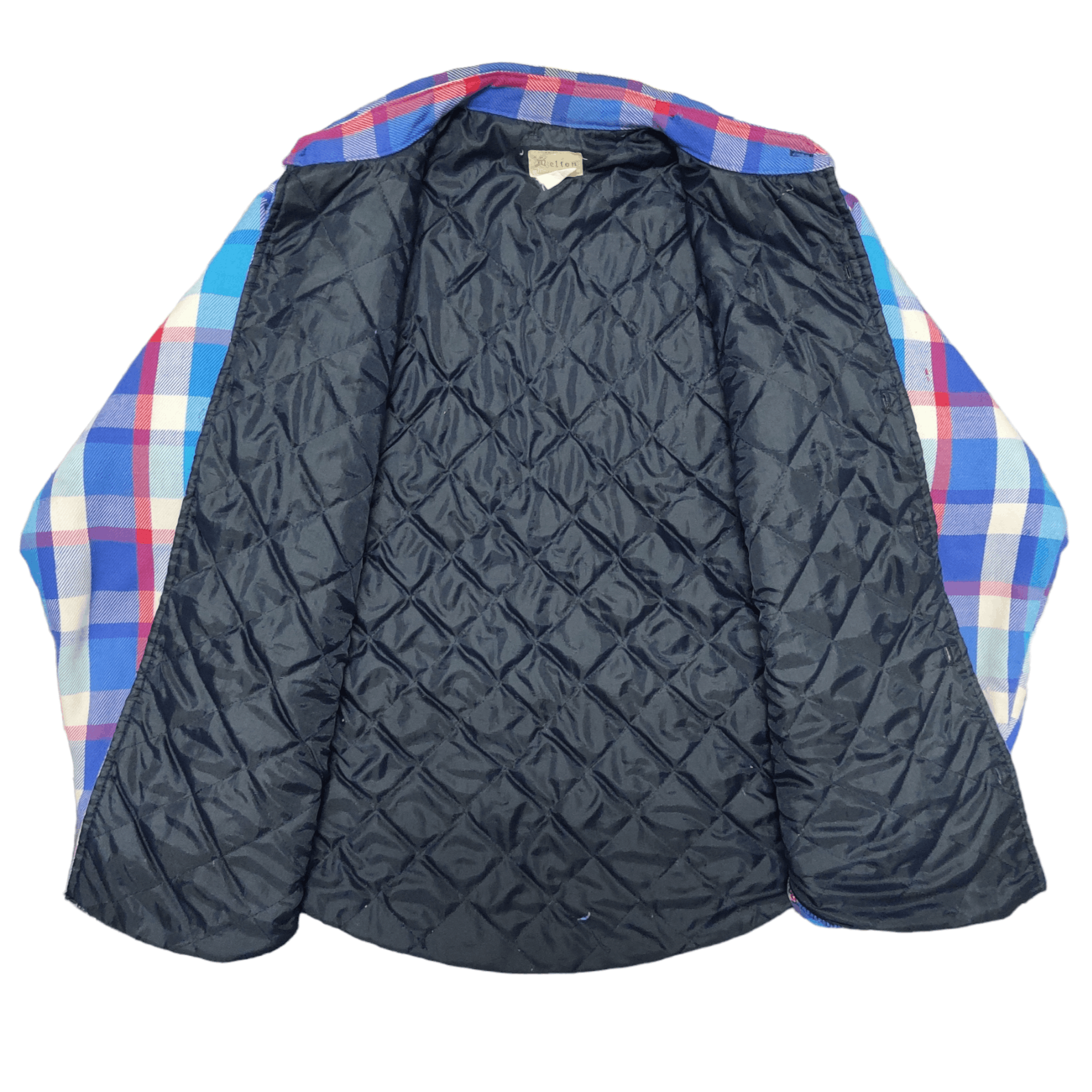 Vintage Vintage 80's Melton Plaid Flannel Quilted Jacket Size US L / EU 52-54 / 3 - 5 Thumbnail