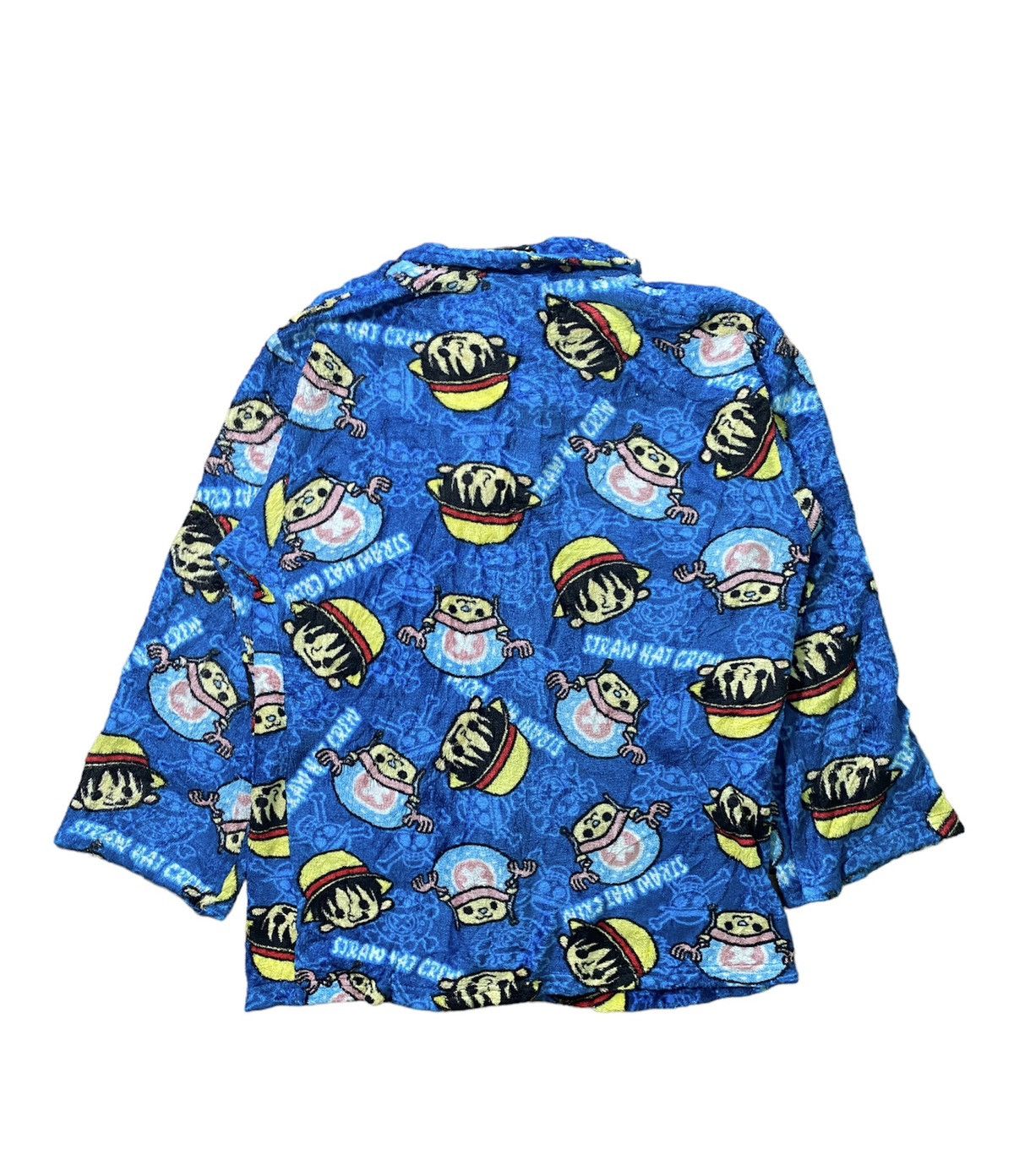 Anime × One Piece × Vintage Vintage One Piece All Over fleece Button Up Size M Size US M / EU 48-50 / 2 - 2 Thumbnail