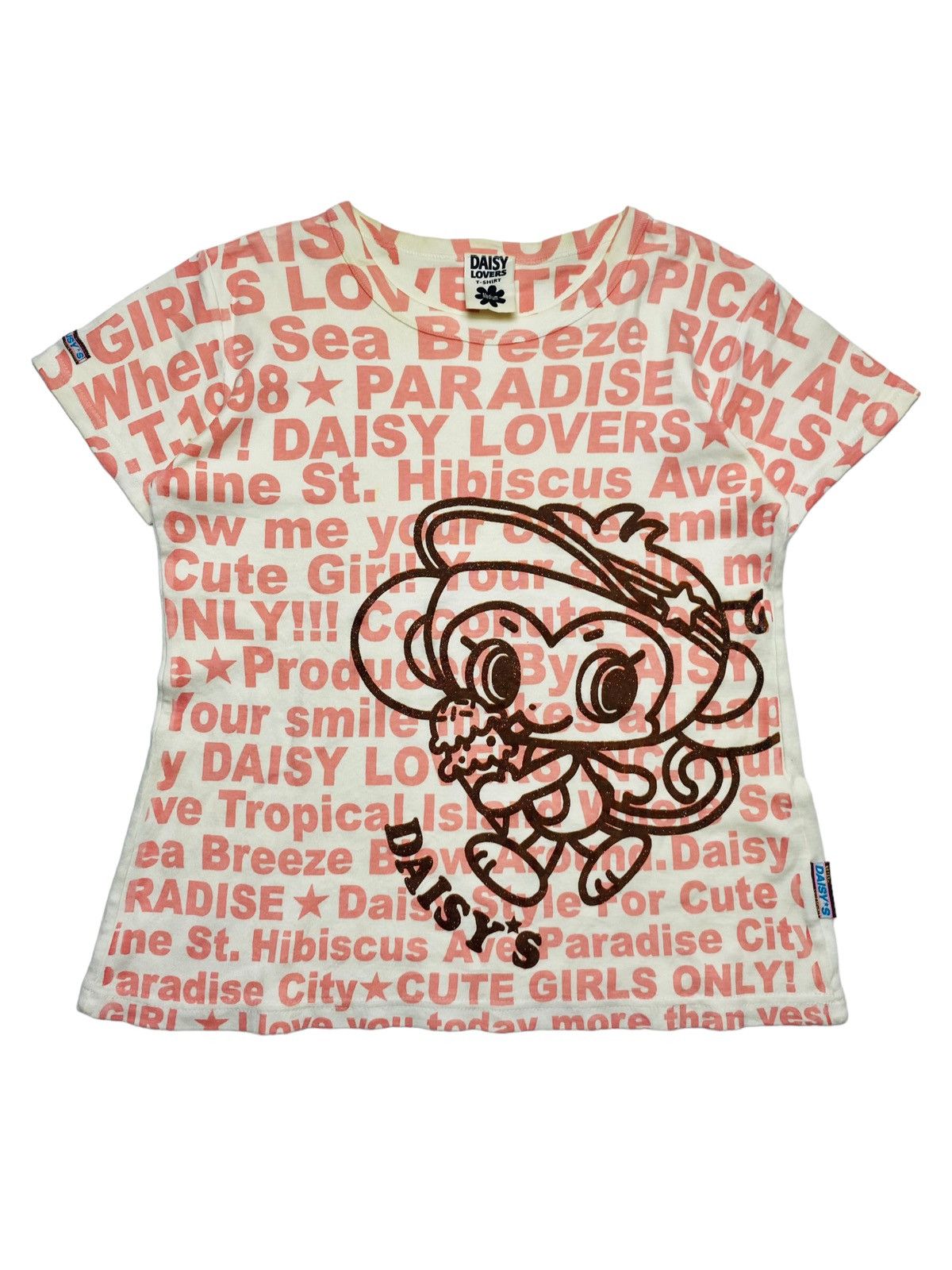 Angel Blue 2000s Daisy Lovers - All Over Printed Baby Tee Size S / US 4 / IT 40 - 1 Thumbnail