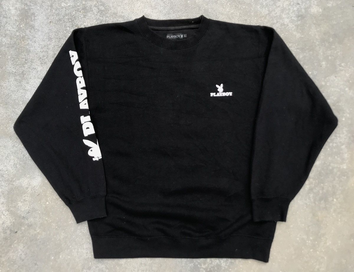Playboy 💥RARE💥Vintage 90s Spellout PLAYBOY Bunny Black Jumper Sz L Size US L / EU 52-54 / 3 - 4 Thumbnail