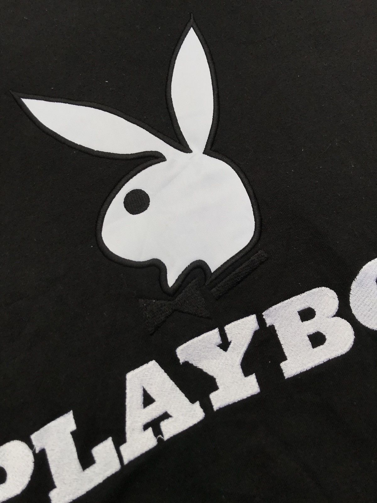 Playboy 💥RARE💥Vintage 90s Spellout PLAYBOY Bunny Black Jumper Sz L Size US L / EU 52-54 / 3 - 9 Thumbnail