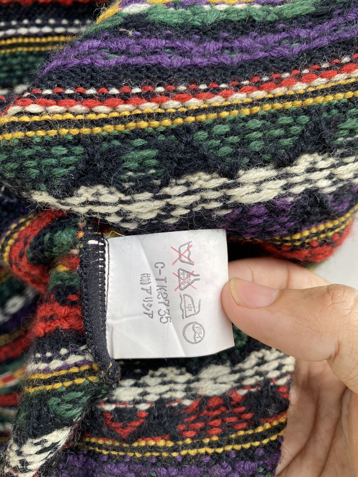 Beauty Beast 💥RARE💥 “PAGE BOY” JAPAN Multicolor Cardigan COOGI Style Size US M / EU 48-50 / 2 - 14 Thumbnail