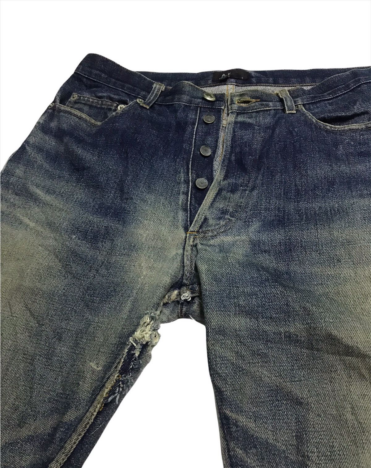 A.P.C. Vintage A.P.C distressed selvedge denim jeans Size US 30 / EU 46 - 5 Thumbnail
