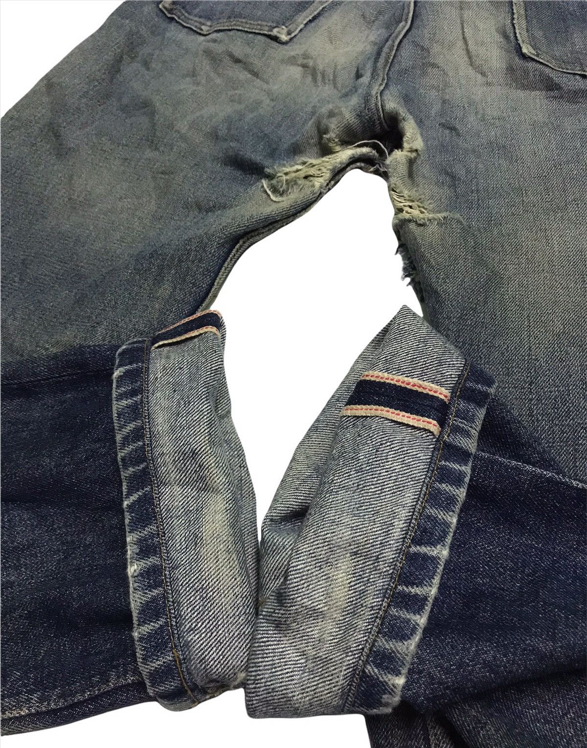 A.P.C. Vintage A.P.C distressed selvedge denim jeans Size US 30 / EU 46 - 7 Thumbnail