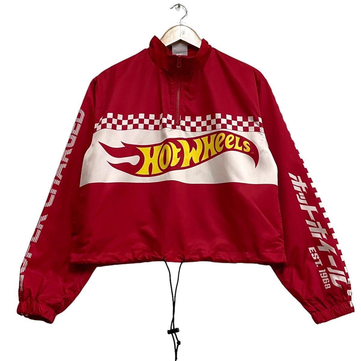 Japanese Brand 💥 Hot Wheel Crop Halfzip Jacket Size M / US 6-8 / IT 42-44 - 1 Thumbnail