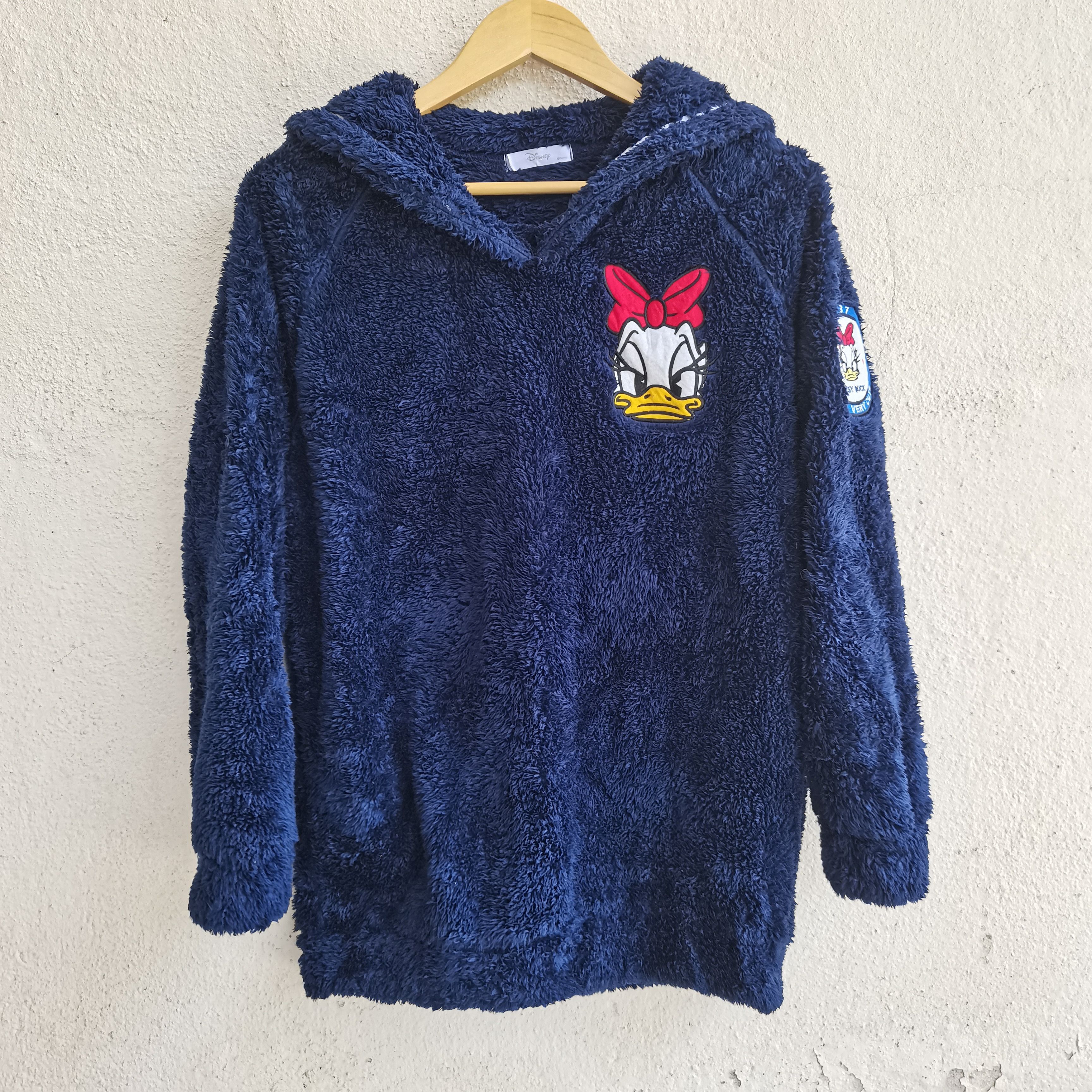 Disney × Vintage Vintage Daisy Duck Mohair/Fleece Sweatshirt Size US L / EU 52-54 / 3 - 1 Thumbnail