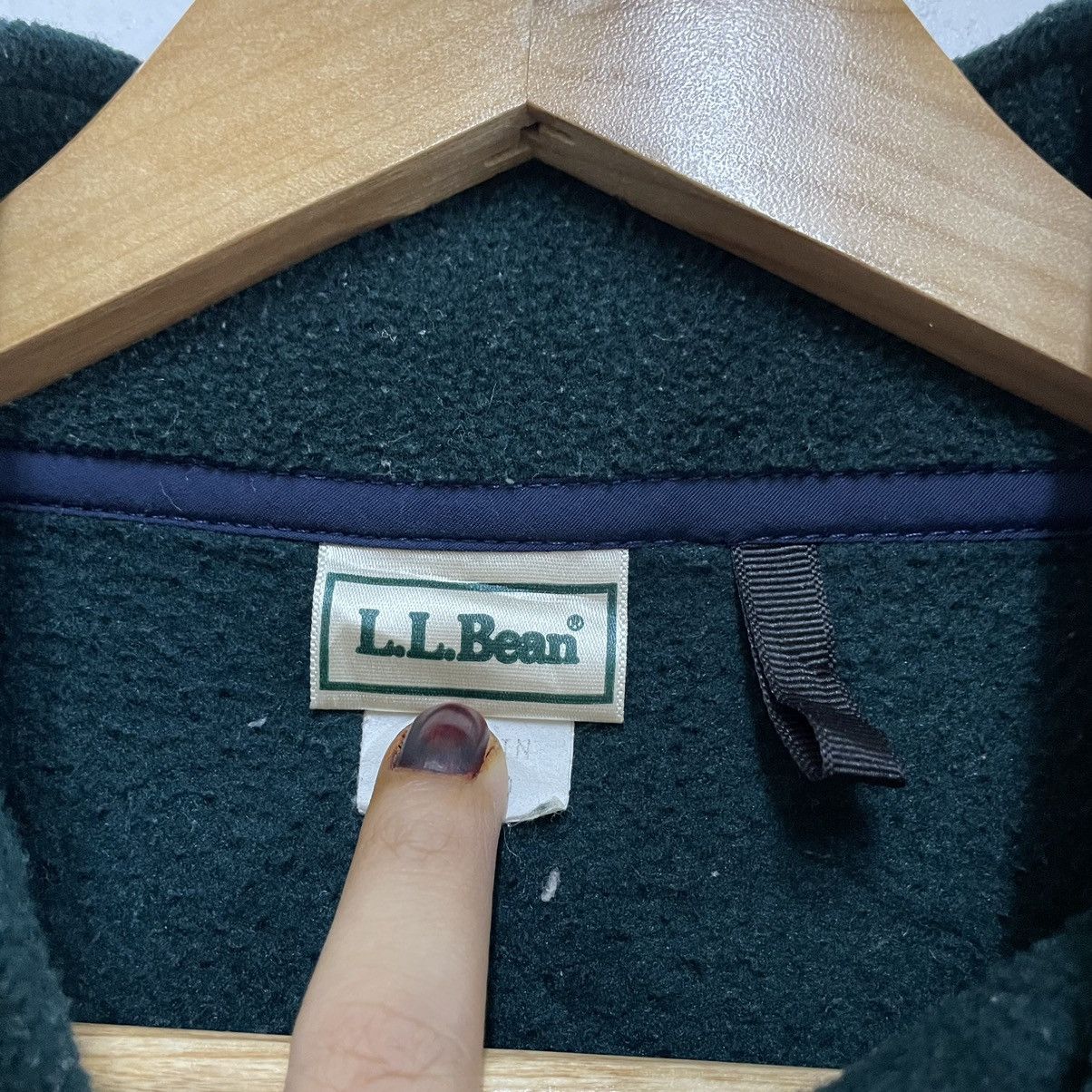 L.L. Bean × Vintage 💥80s LL BEAN HALFZIP SWEATER PULLOVER EMARALD GREEN Size US L / EU 52-54 / 3 - 8 Thumbnail