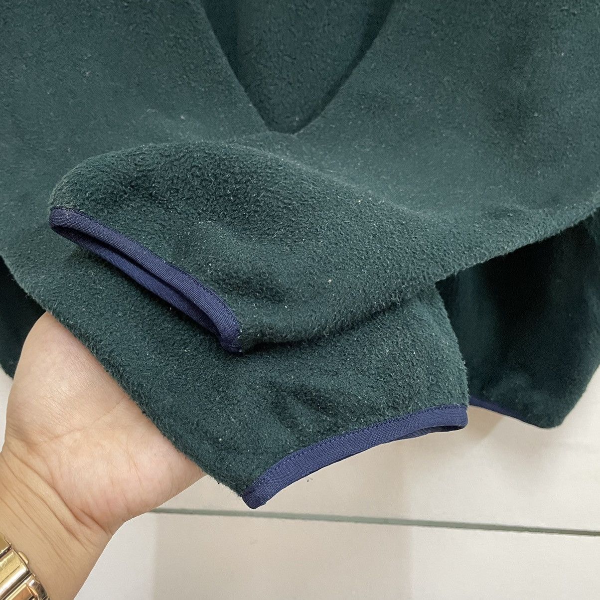 L.L. Bean × Vintage 💥80s LL BEAN HALFZIP SWEATER PULLOVER EMARALD GREEN Size US L / EU 52-54 / 3 - 9 Thumbnail