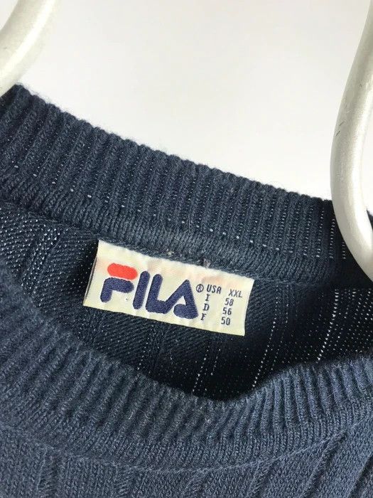 Fila Vintage Fila sweater knitted box logo size XXLARGE Size US XXL / EU 58 / 5 - 3 Thumbnail