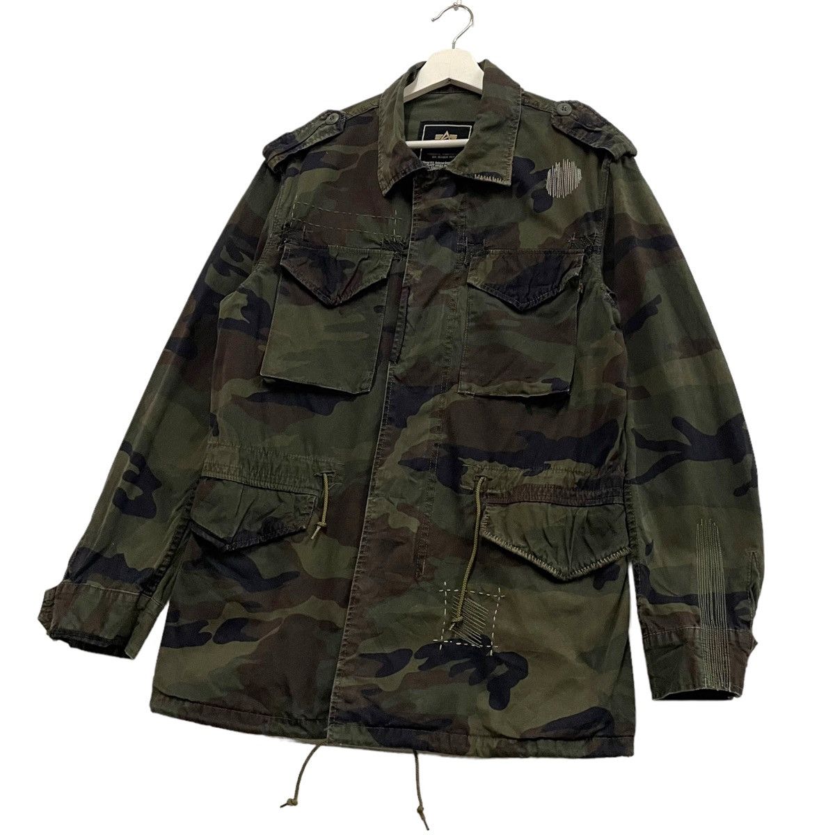 Alpha Industries 💥 ALPHA INDUSTRIES CAMOU ARMY M65 FIELD JACKET Size US M / EU 48-50 / 2 - 2 Thumbnail