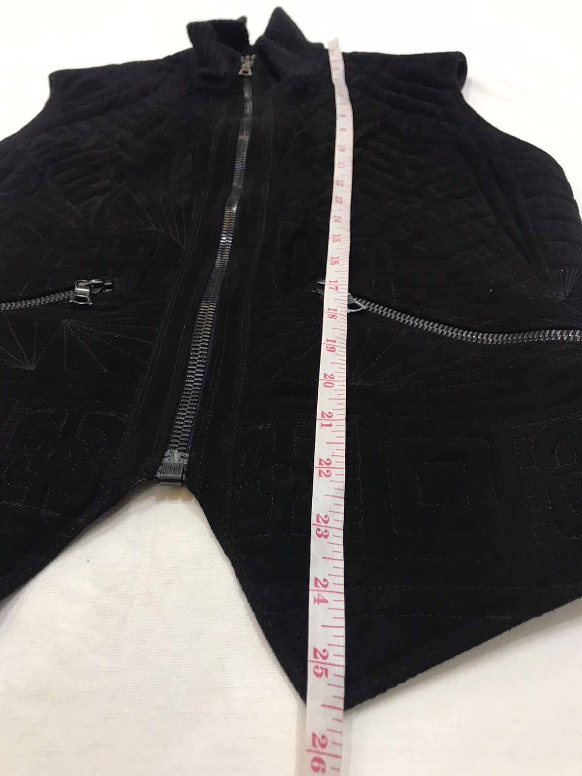 Versace GIANNI VERSSACE LEATHER SUEDE VEST MADE IN ITALY Size 36S - 4 Thumbnail