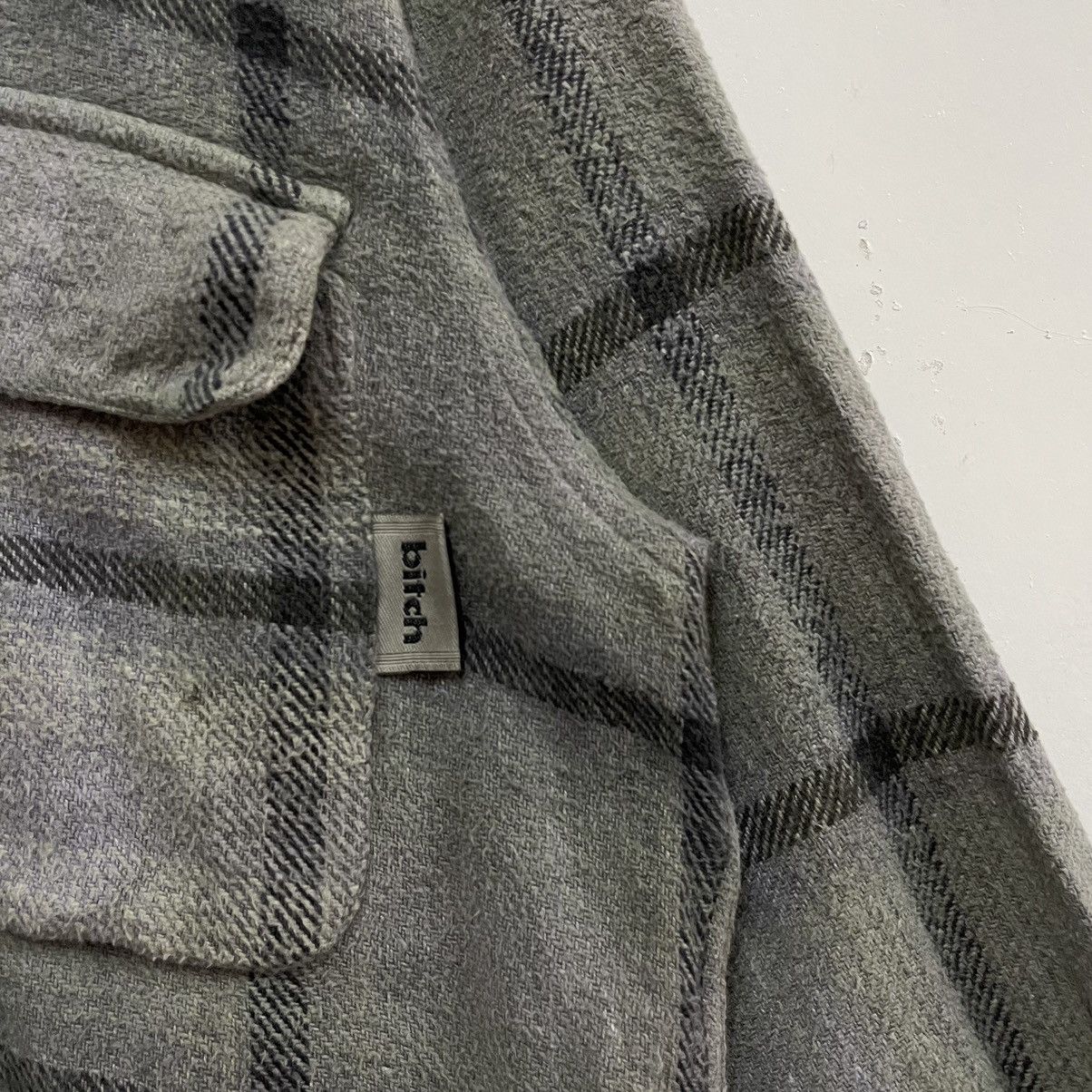 Vintage × Welcome Skateboards 💥90s BITCH SKATE ZIPPER FLANNEL JACKET Size US M / EU 48-50 / 2 - 5 Thumbnail
