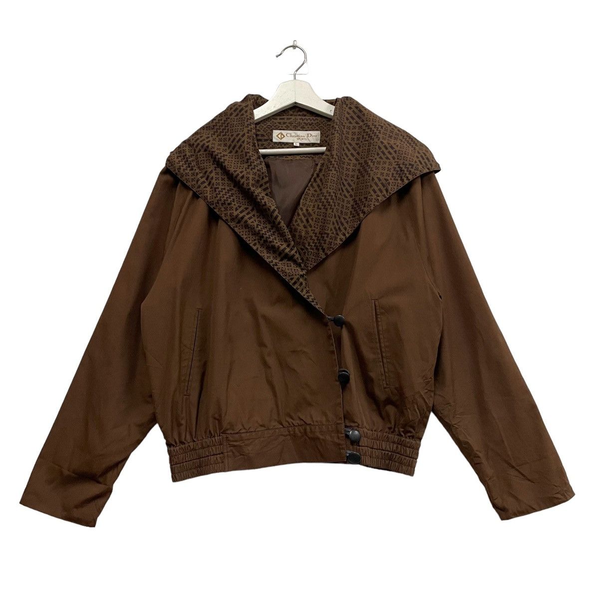 Christian Dior Monsieur × Vintage 💥80s Christian Dior Button Hoodie Jacket Size L / US 10 / IT 46 - 1 Thumbnail