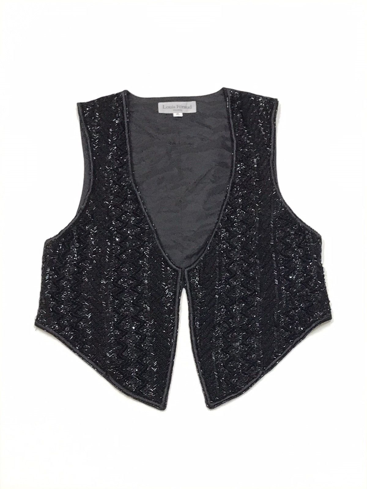 Louis Feraud LOUIS FERAUD PARIS BEADS VEST Size 36S - 1 Thumbnail