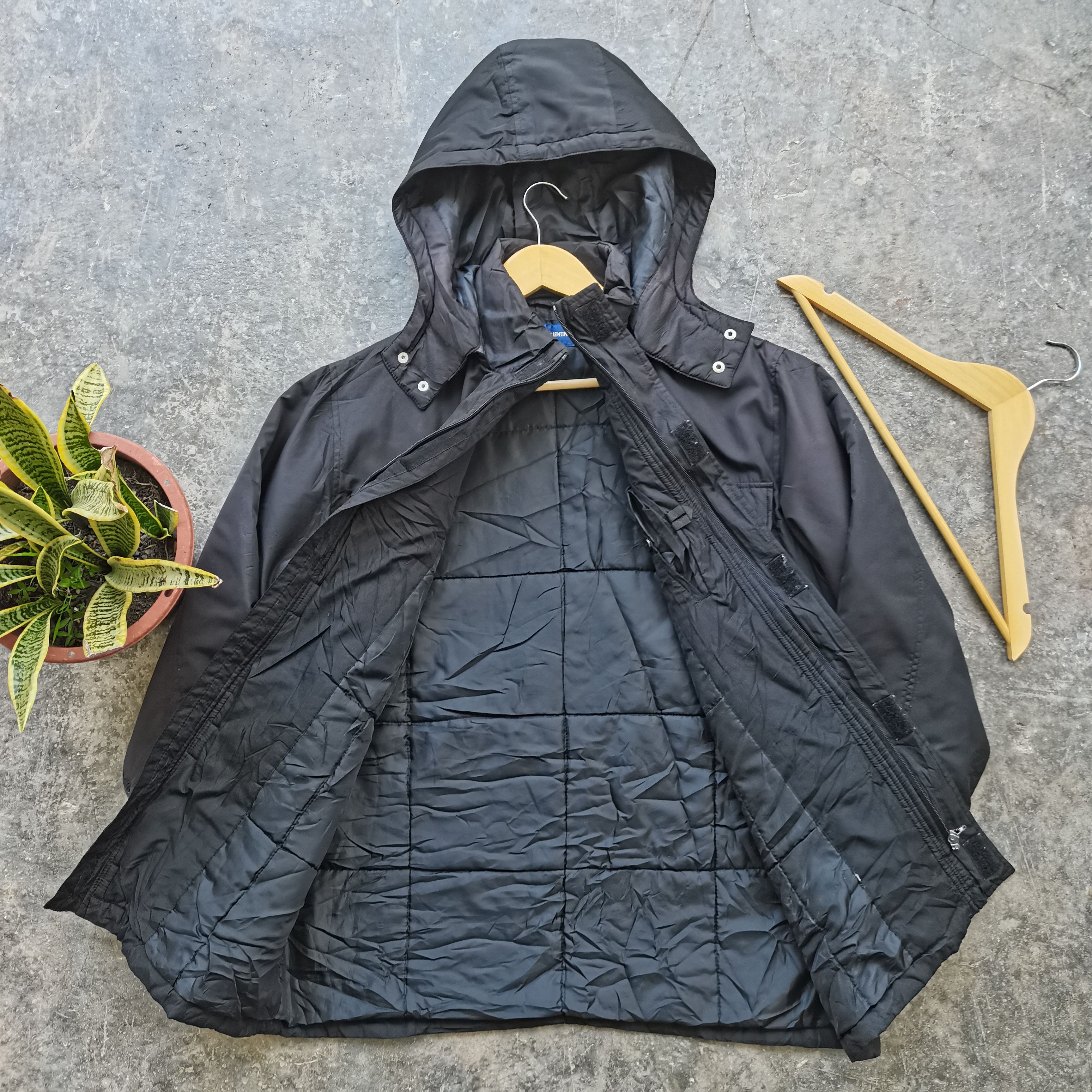 Mario Valentino × Vintage Vintage Mario Valentino Zipper Up Parka Hoodie Jacket Size US M / EU 48-50 / 2 - 2 Thumbnail