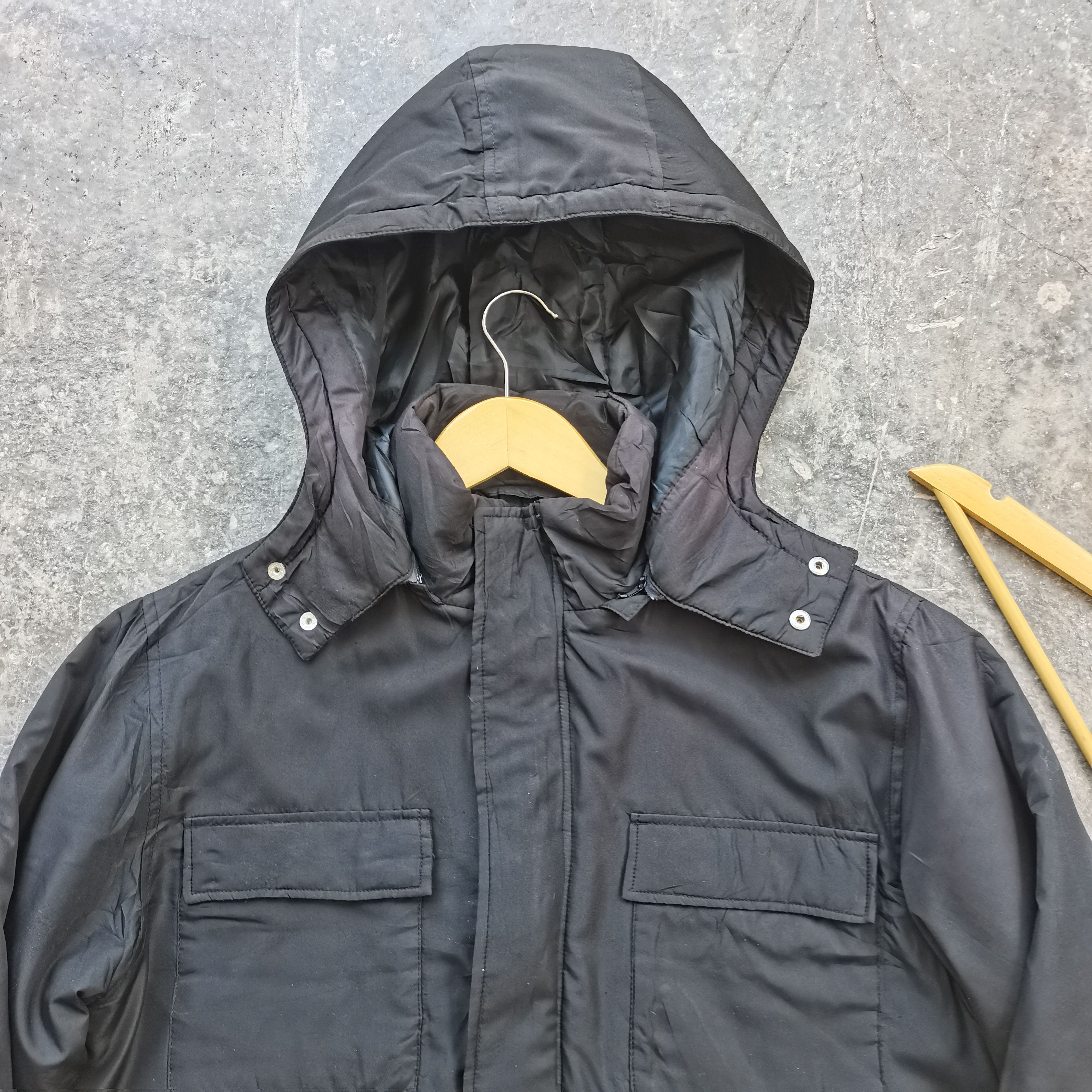 Mario Valentino × Vintage Vintage Mario Valentino Zipper Up Parka Hoodie Jacket Size US M / EU 48-50 / 2 - 3 Thumbnail